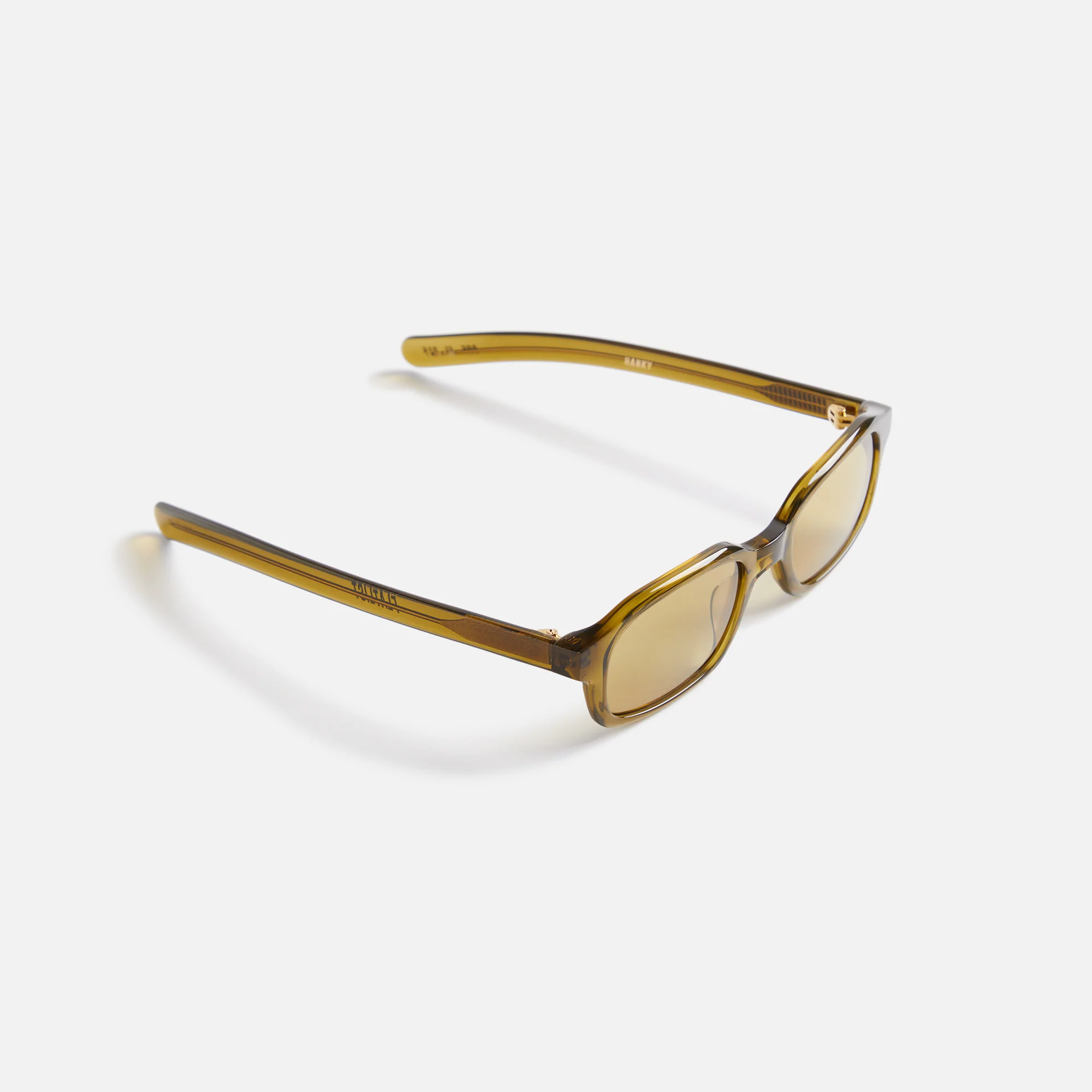 Flatlist Hanky Sunglasses - Crystal Olive / Smoked Olive Lens - Image 2