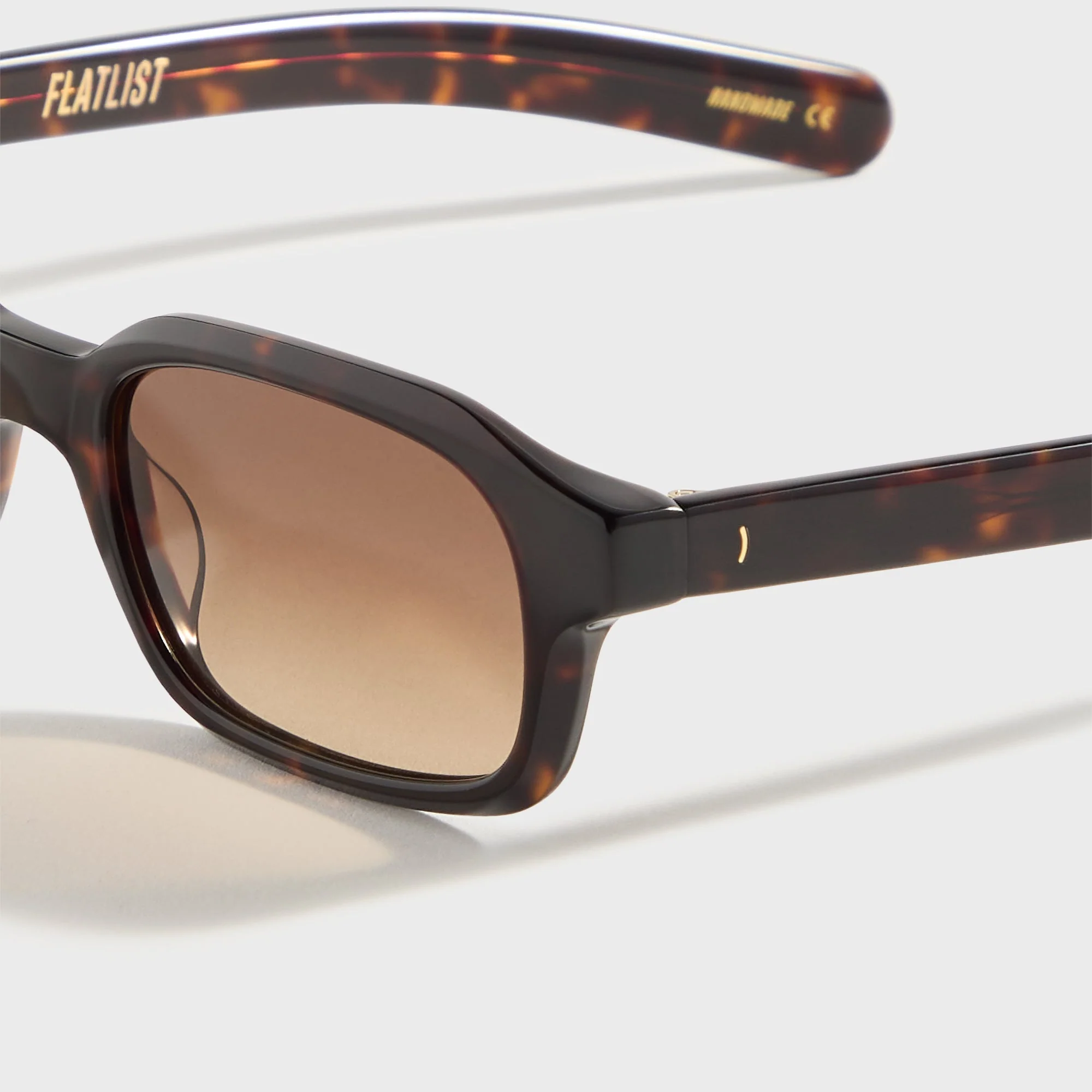 Flatlist Hanky Sunglasses - Dark Tortoise / Brown Gradient Lens - Image 3