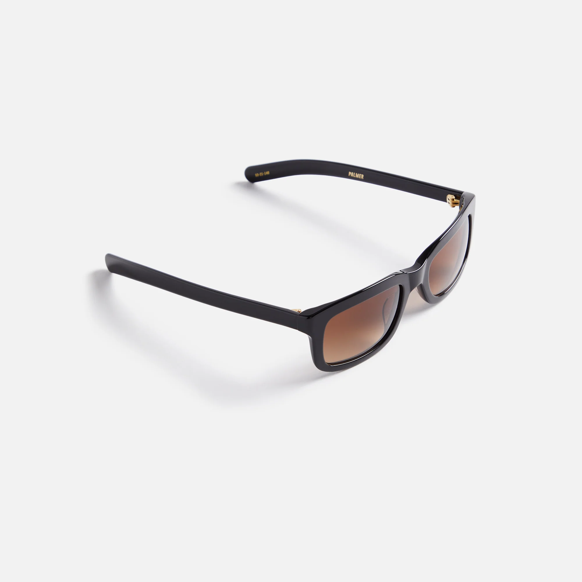 Flatlist Palmer Sunglasses - Solid Black / Brown Gradient Lens - Image 2