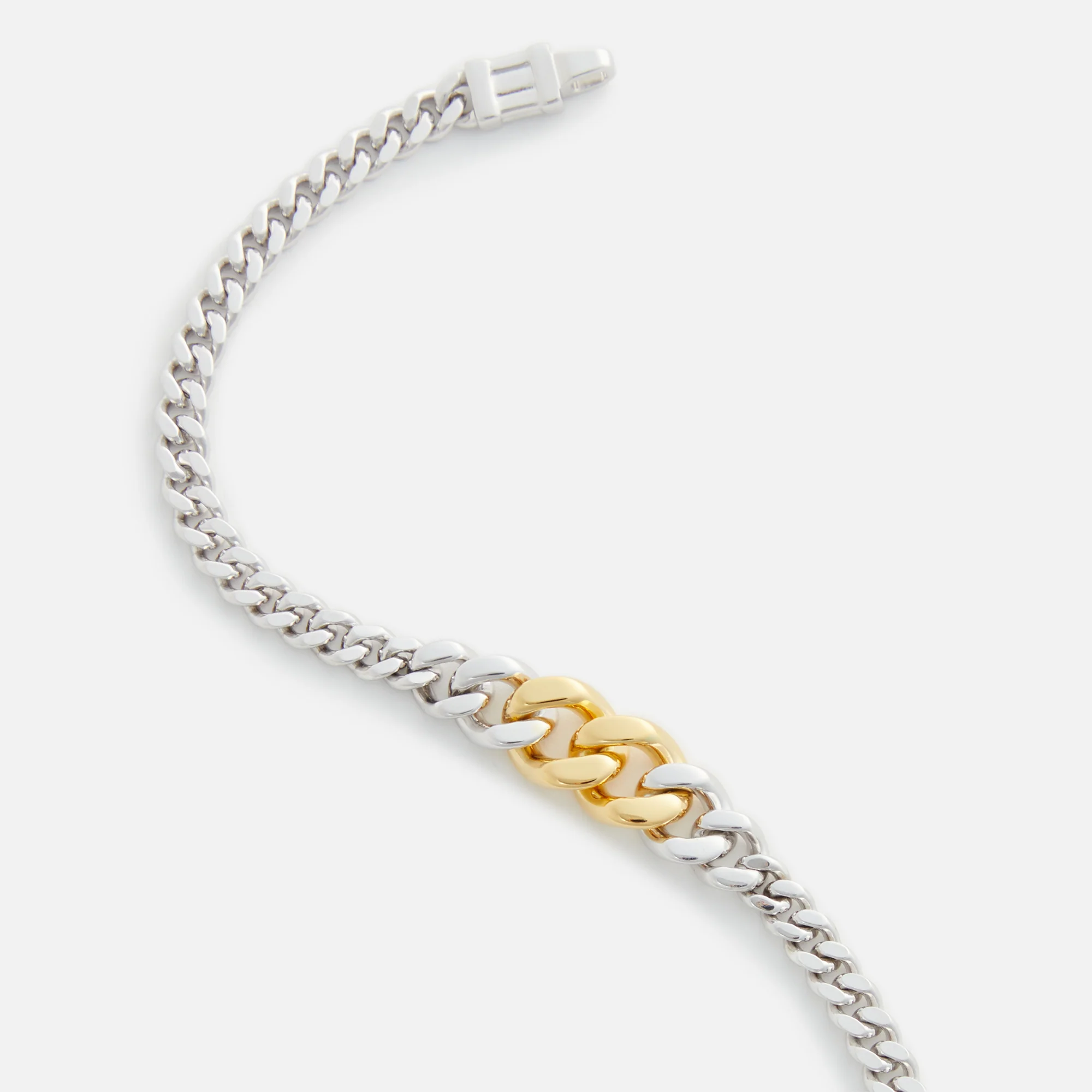 Tom Wood Dean Bracelet Duo 7.7 - Silver / Gold - Image 2