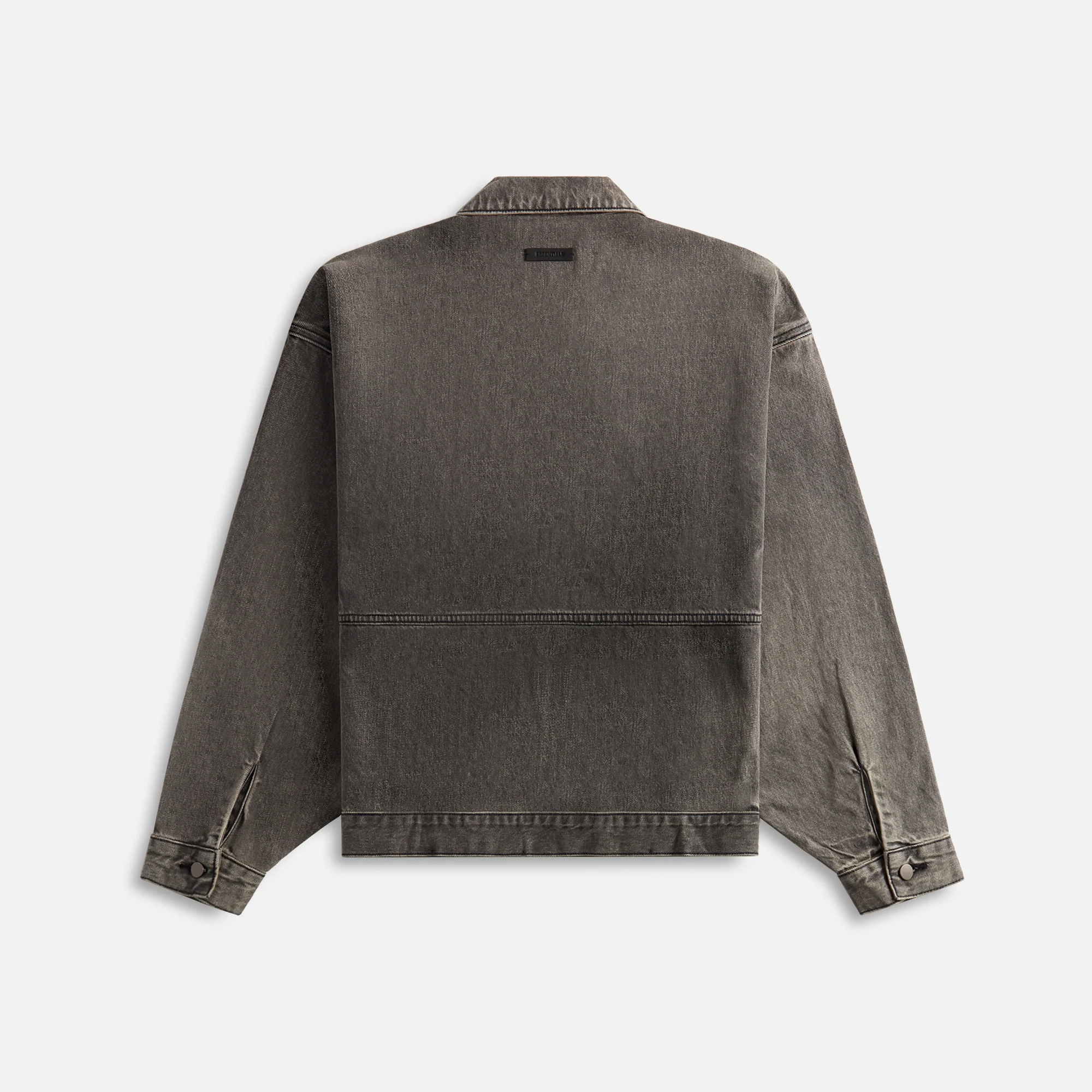 Essentials Denim Trucker Jacket Vintage - Black Denim - Image 2