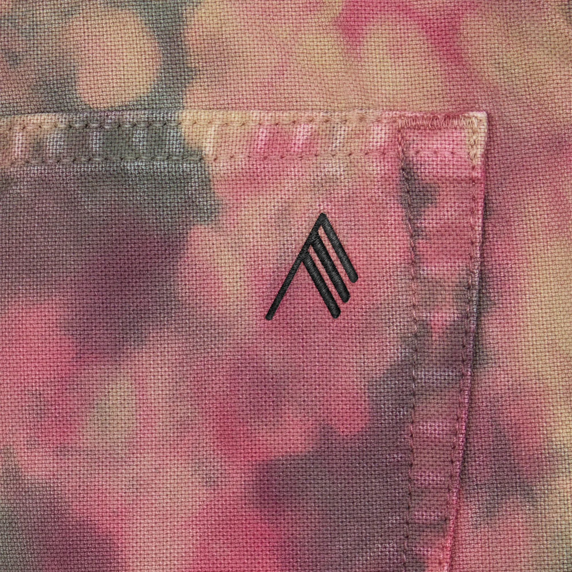 The Attico Ben Long Pants - Salmon / Green Shades - Image 2
