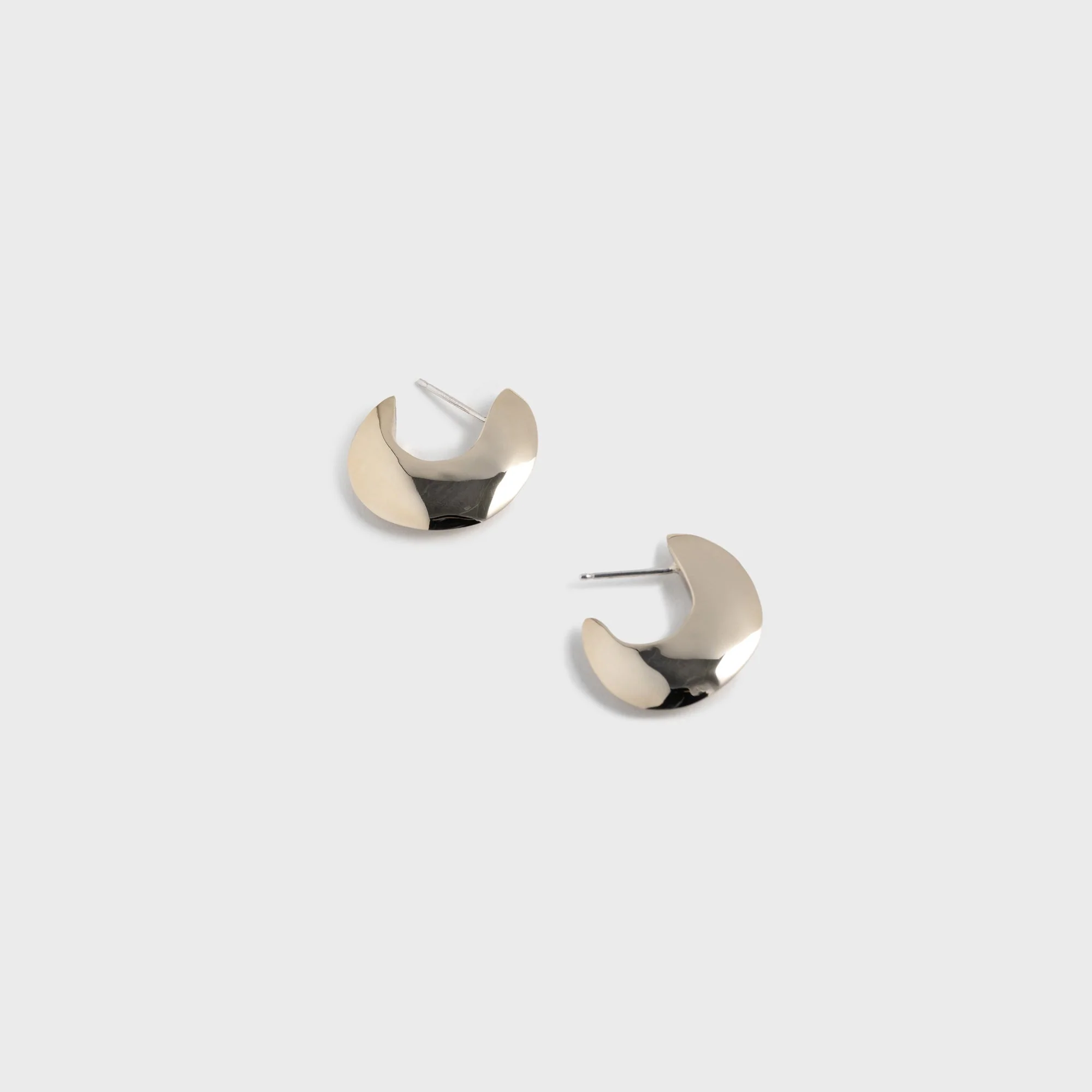 Faris Saucer Hoops - Gold