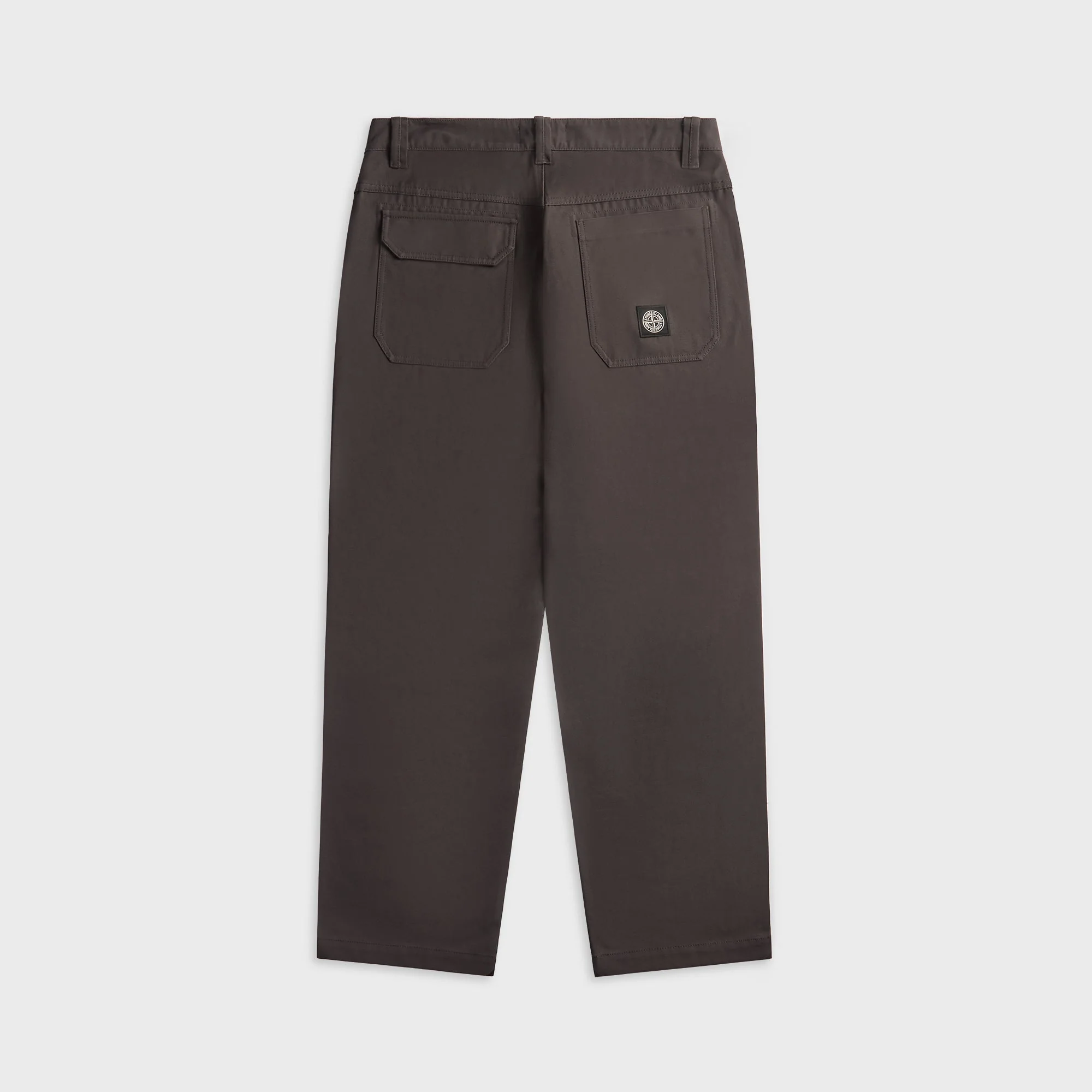 Stone Island Cotton Canvas Chino Trousers - Charcoal Grey - Image 2