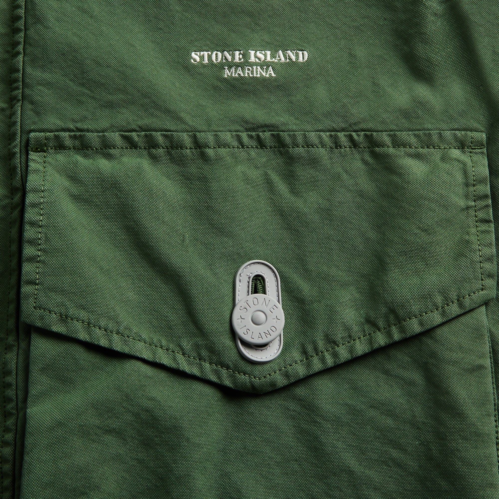 Stone Island Nyco Panama Marina Coach Jacket - Quartz Green - Image 3
