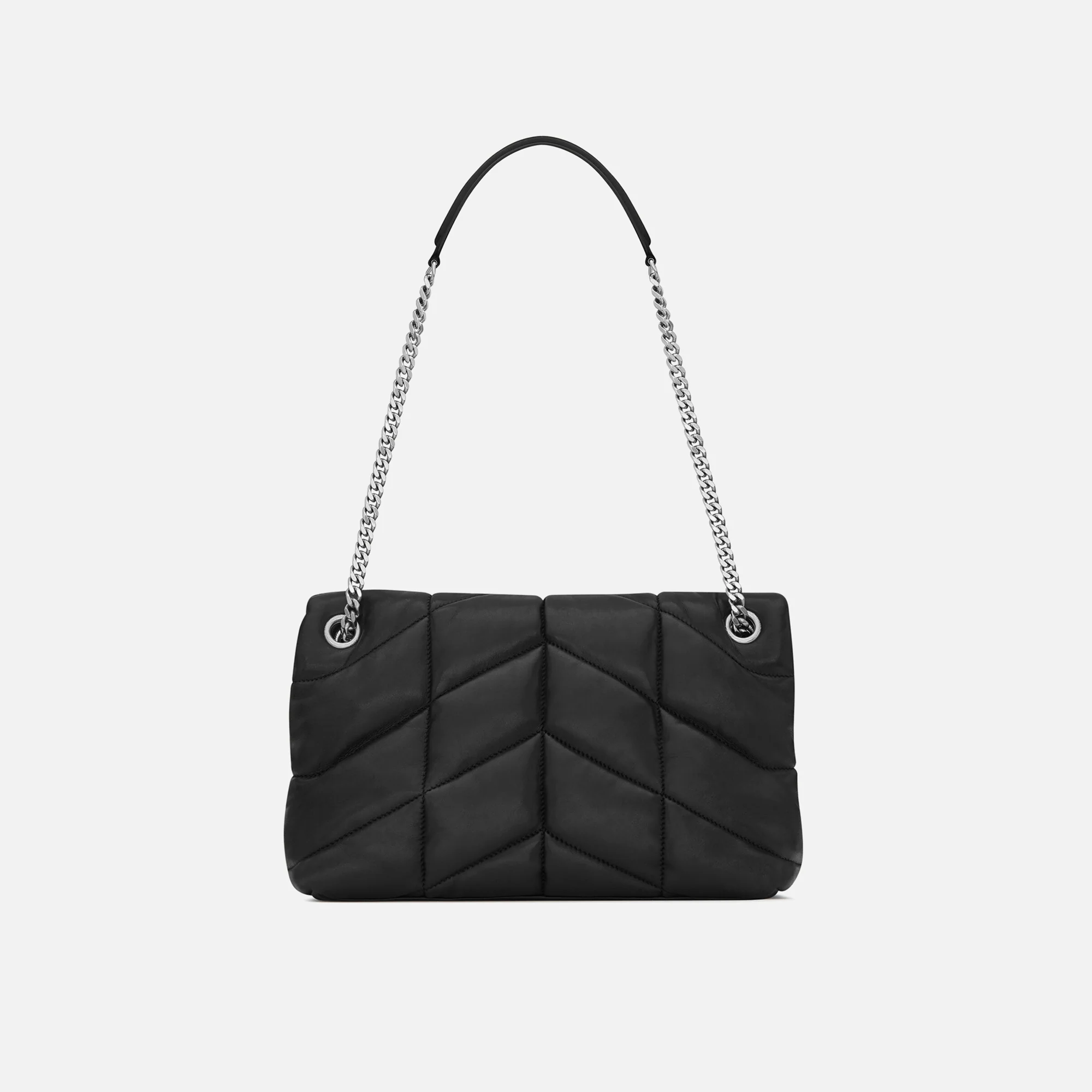 Saint Laurent YSL Puffer S Bag - Nero / Silver Hardware - Image 2