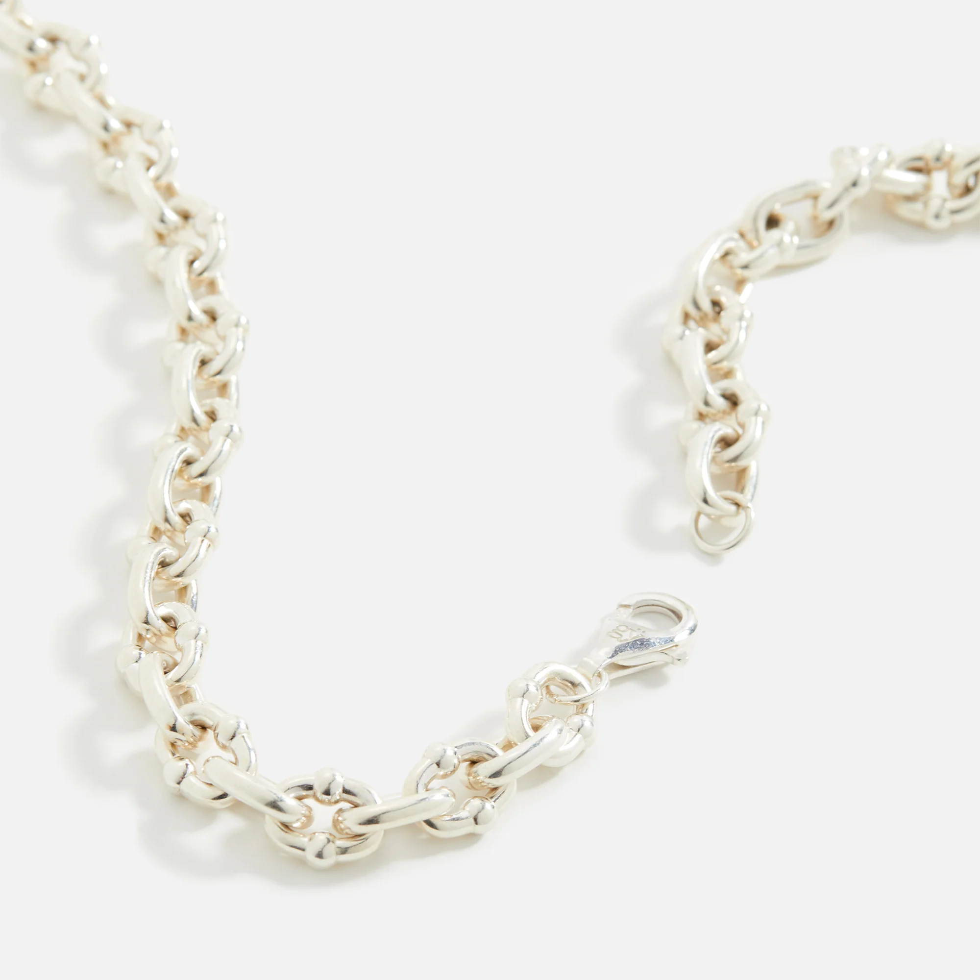 Greg Yuna Thick Umlaut Link Necklace - Silver - Image 2