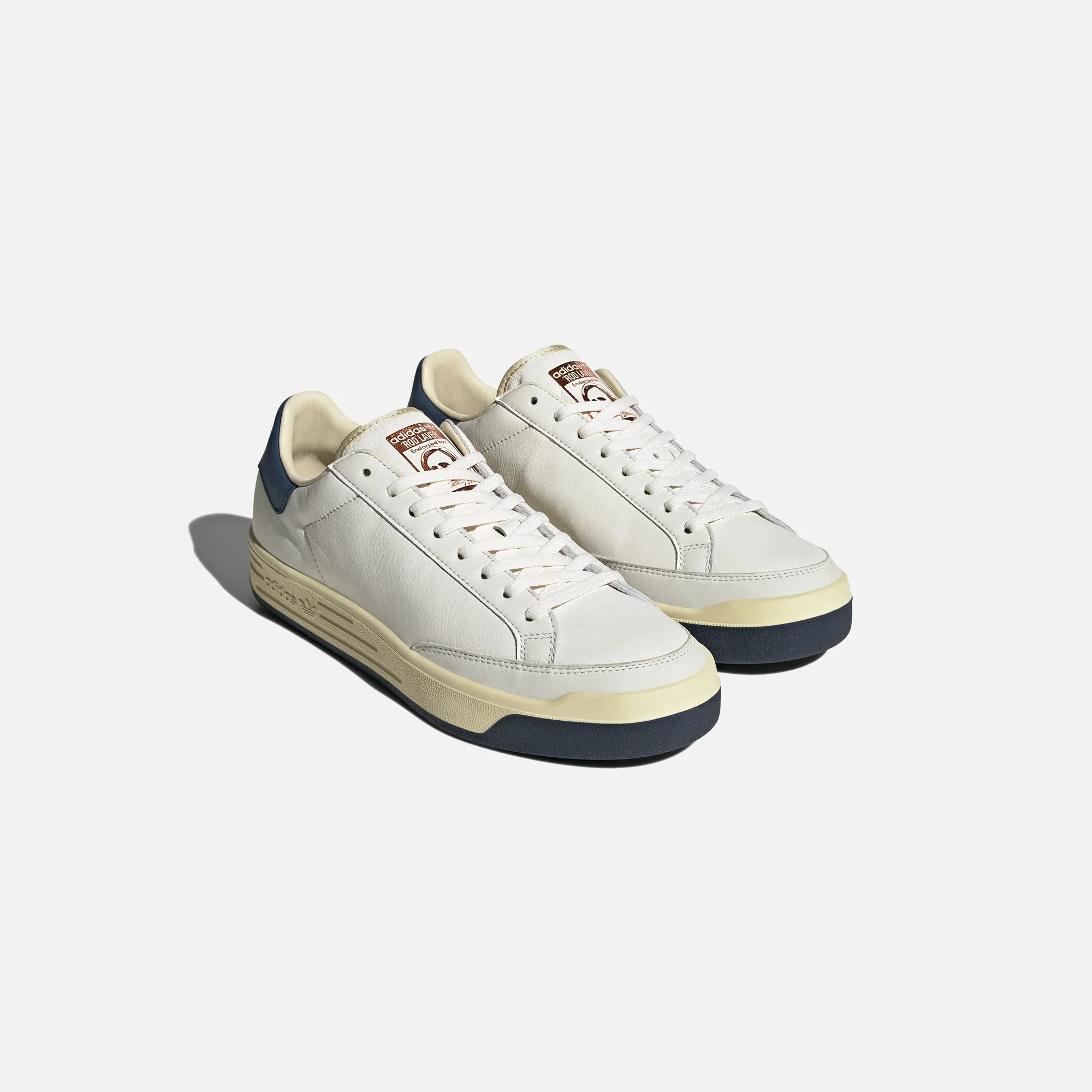 adidas Consortium Rod Laver Lux Leather - White / Collegiate Navy - Image 2