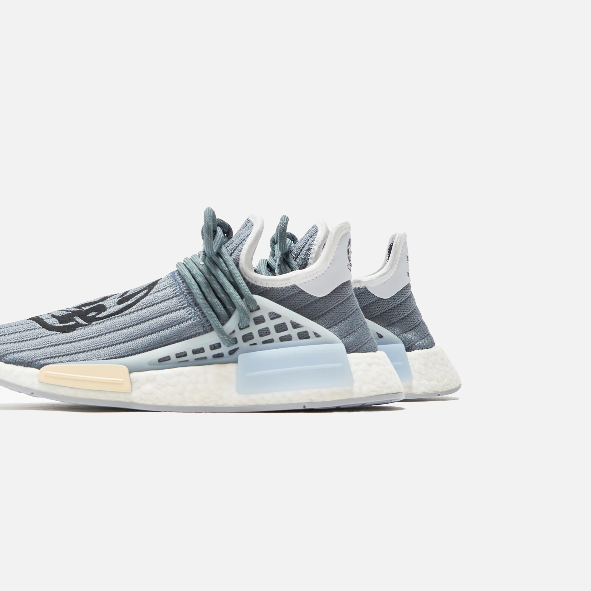 adidas Originals x Pharrell Williams HU NMD - Customized / Halo Blue / Wonder White - Image 3