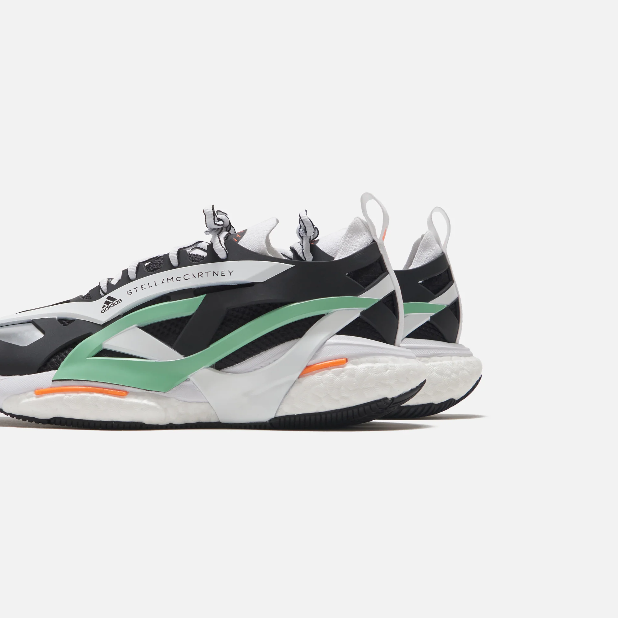 adidas by Stella McCartney Solarglide - Core Black / White / Green - Image 3