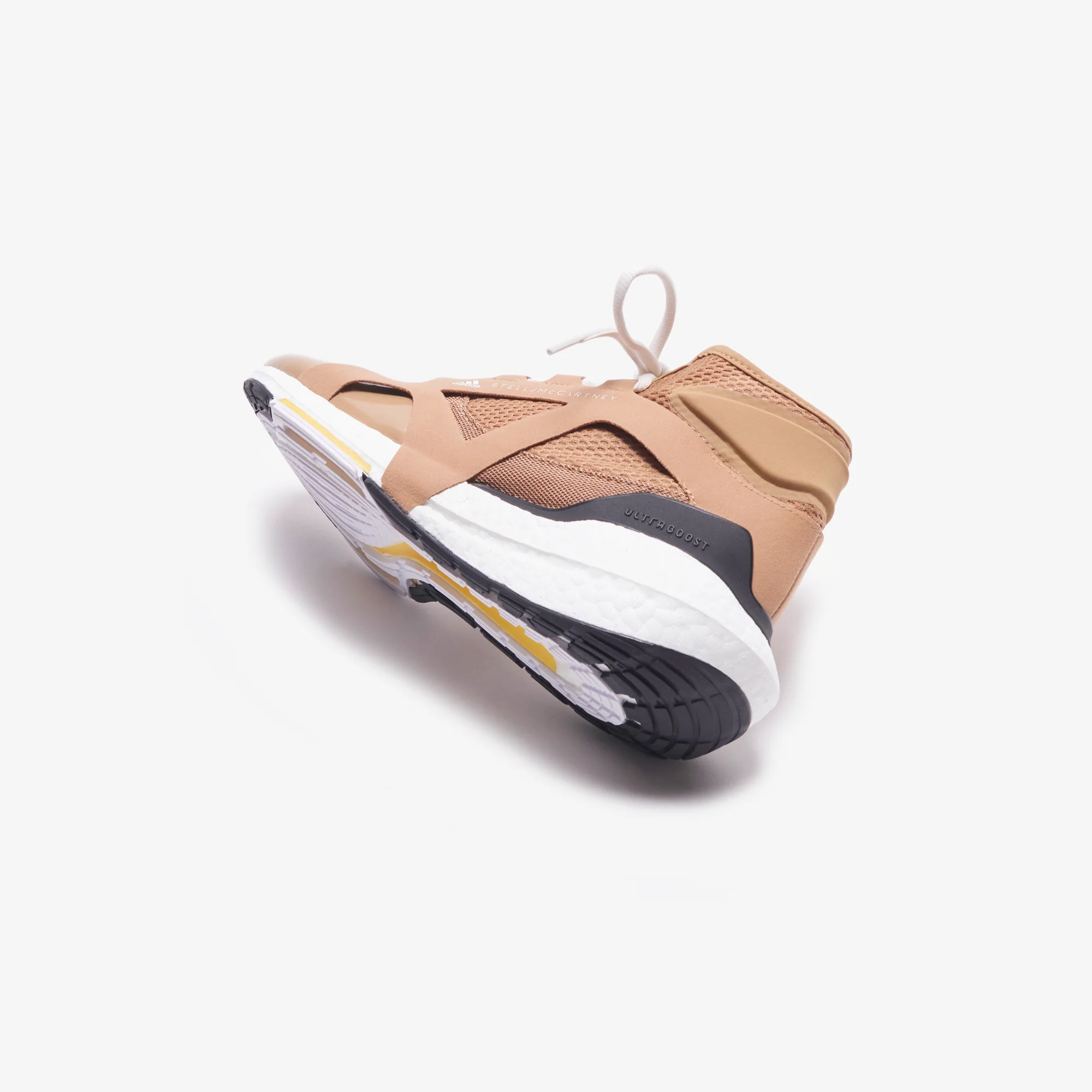 adidas by Stella McCartney UltraBOOST 21 - Brown / White Vapour / Yellow - Image 4
