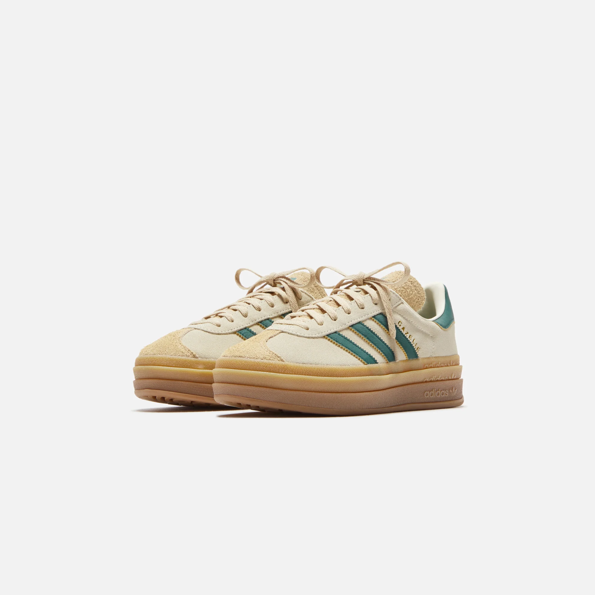 adidas Originals WMNS Gazelle Bold - Cream White / Collegiate Green / Magic - Image 2