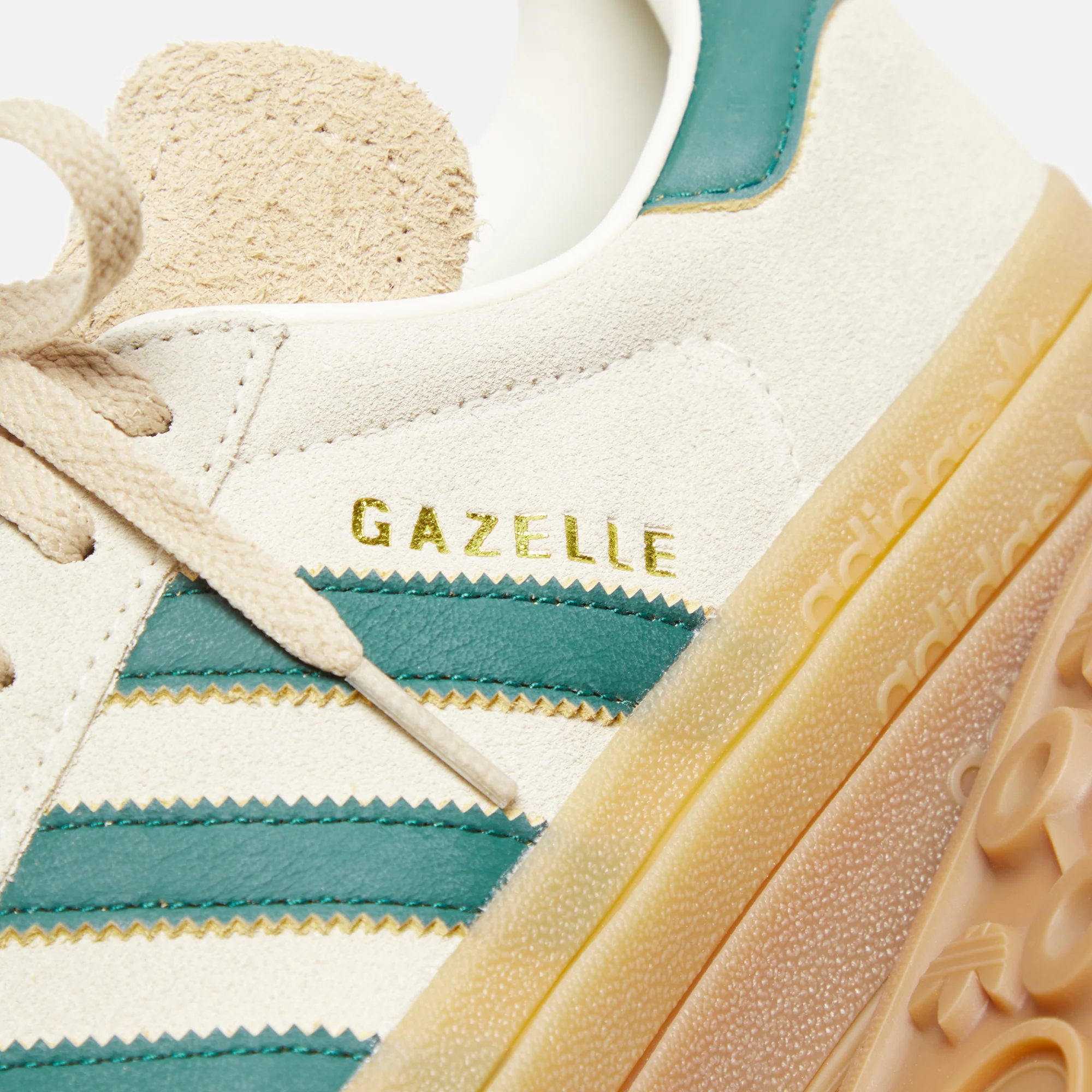 adidas Originals WMNS Gazelle Bold - Cream White / Collegiate Green / Magic - Image 6