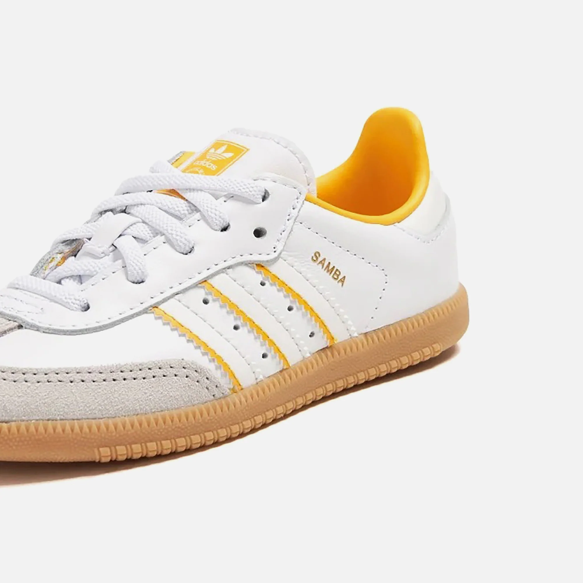 adidas TD Samba OG - White / Crystal White / Crew Yellow - Image 4