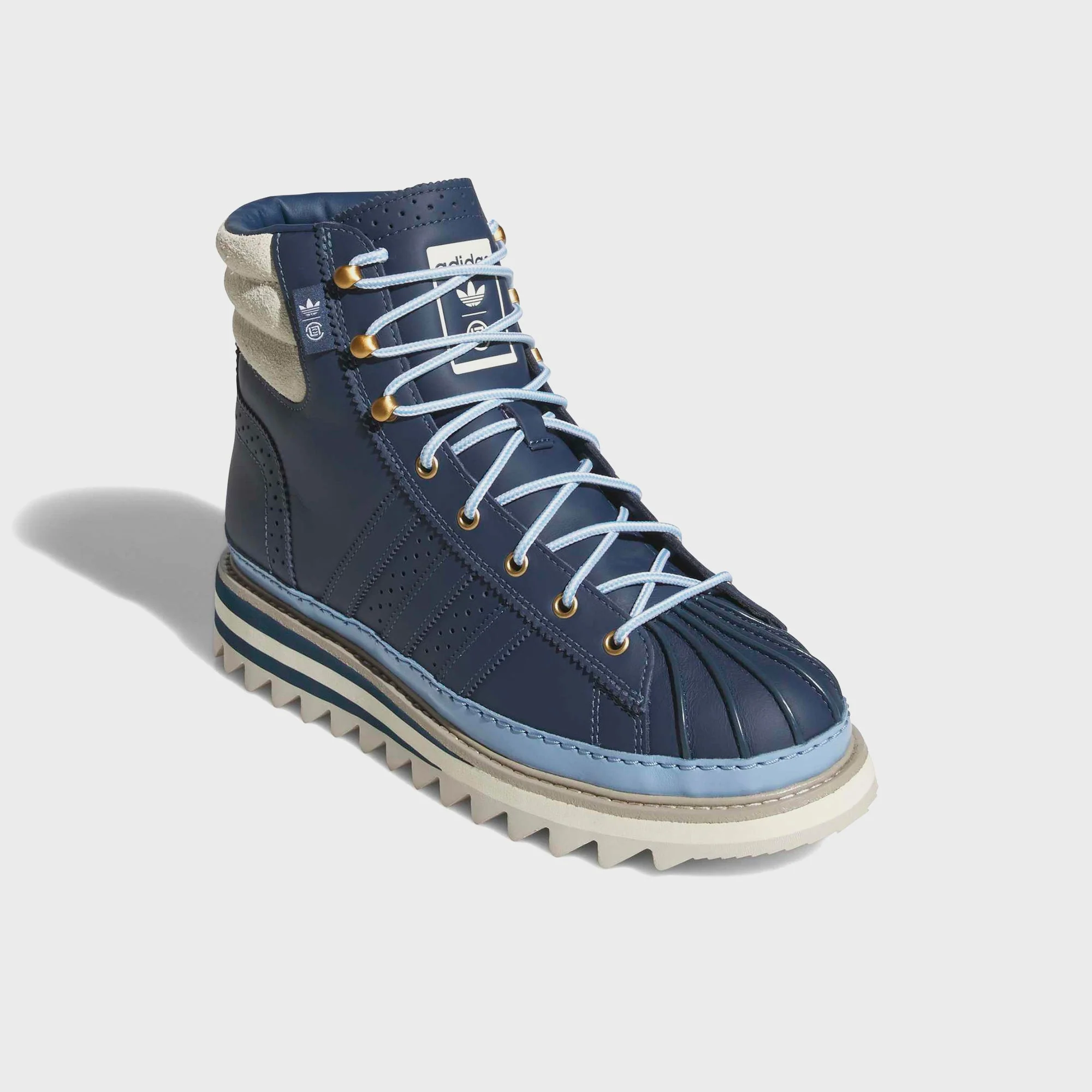 adidas x Edison Chen Clot Pro Model Boot - Mineral Blue / Cream White - Image 2