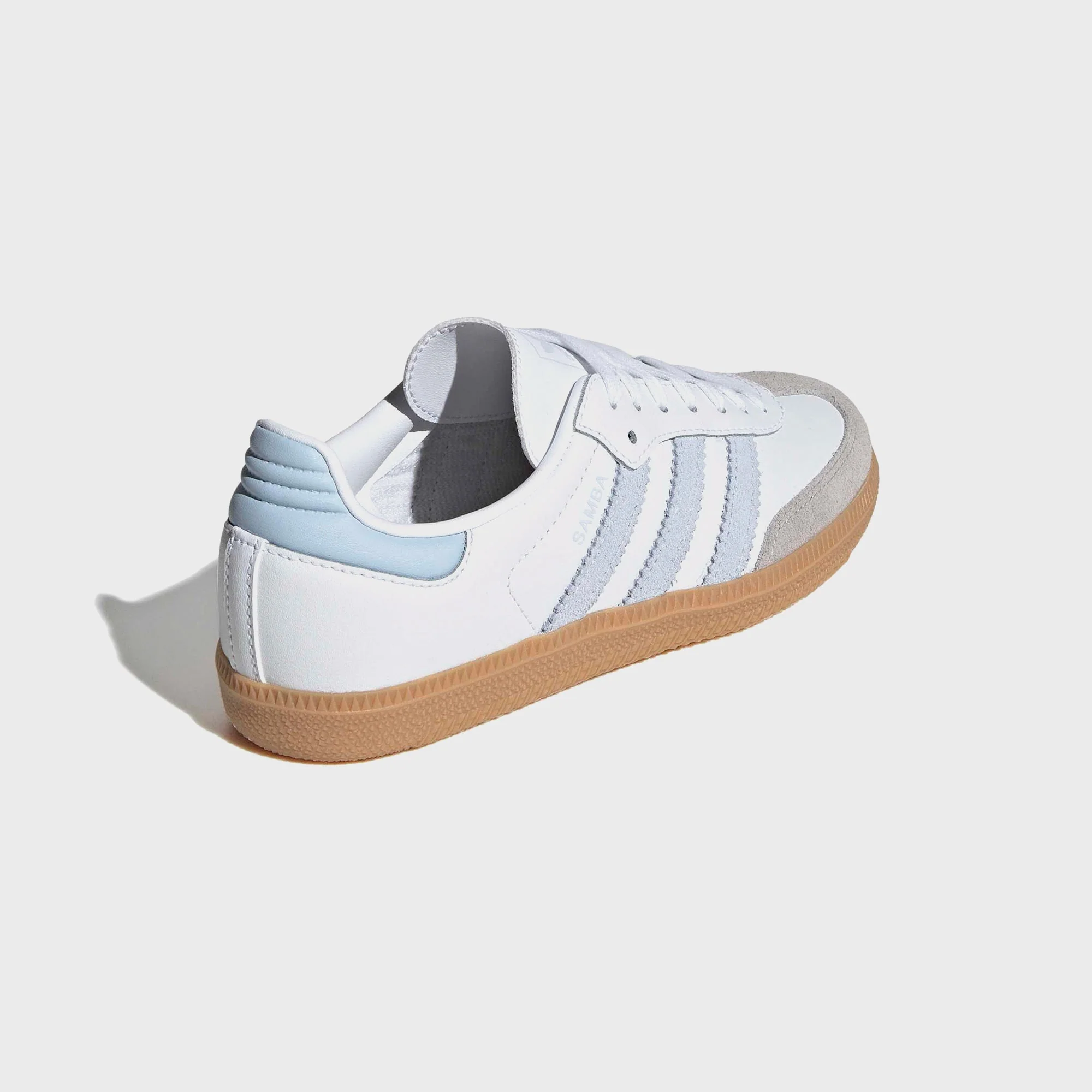 adidas GS Samba OG - Cloud White / Crystal Sky / Gum - Image 5