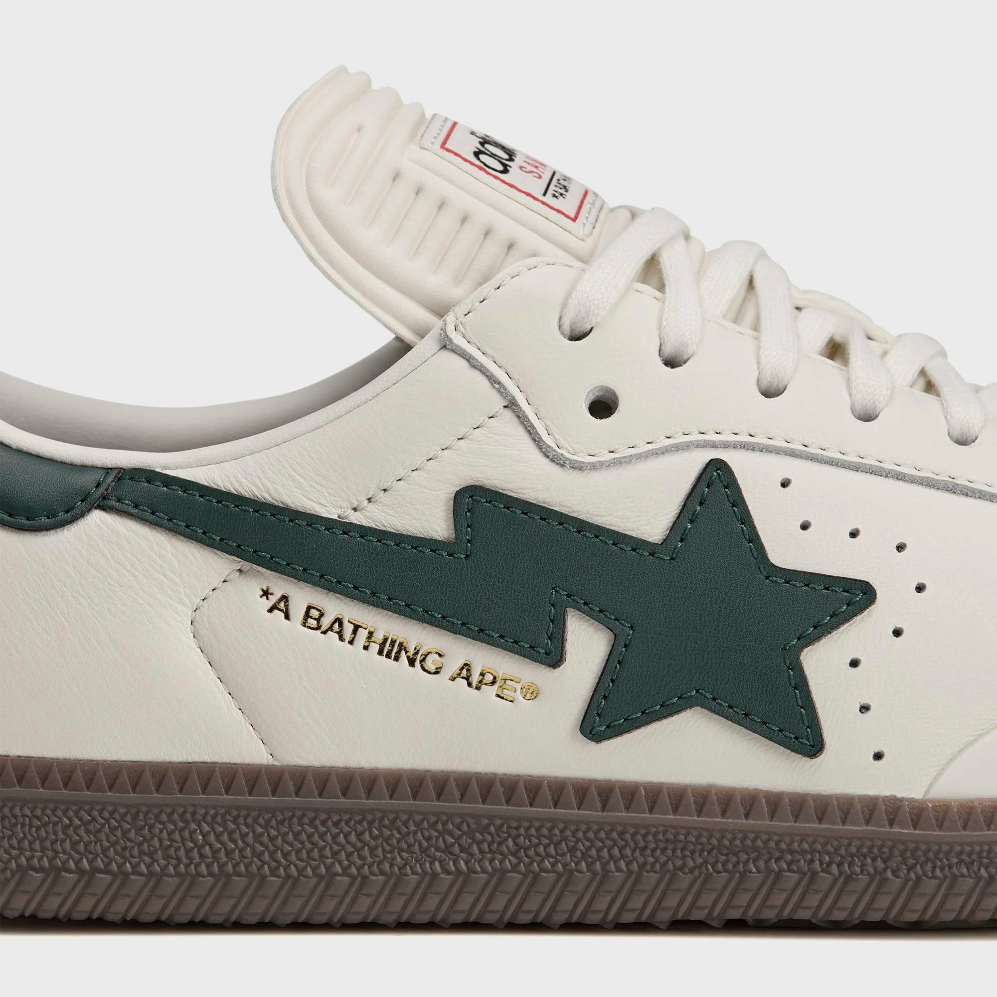 adidas x BAPE Samba - Off White / Shadow Green / Gum - Image 6