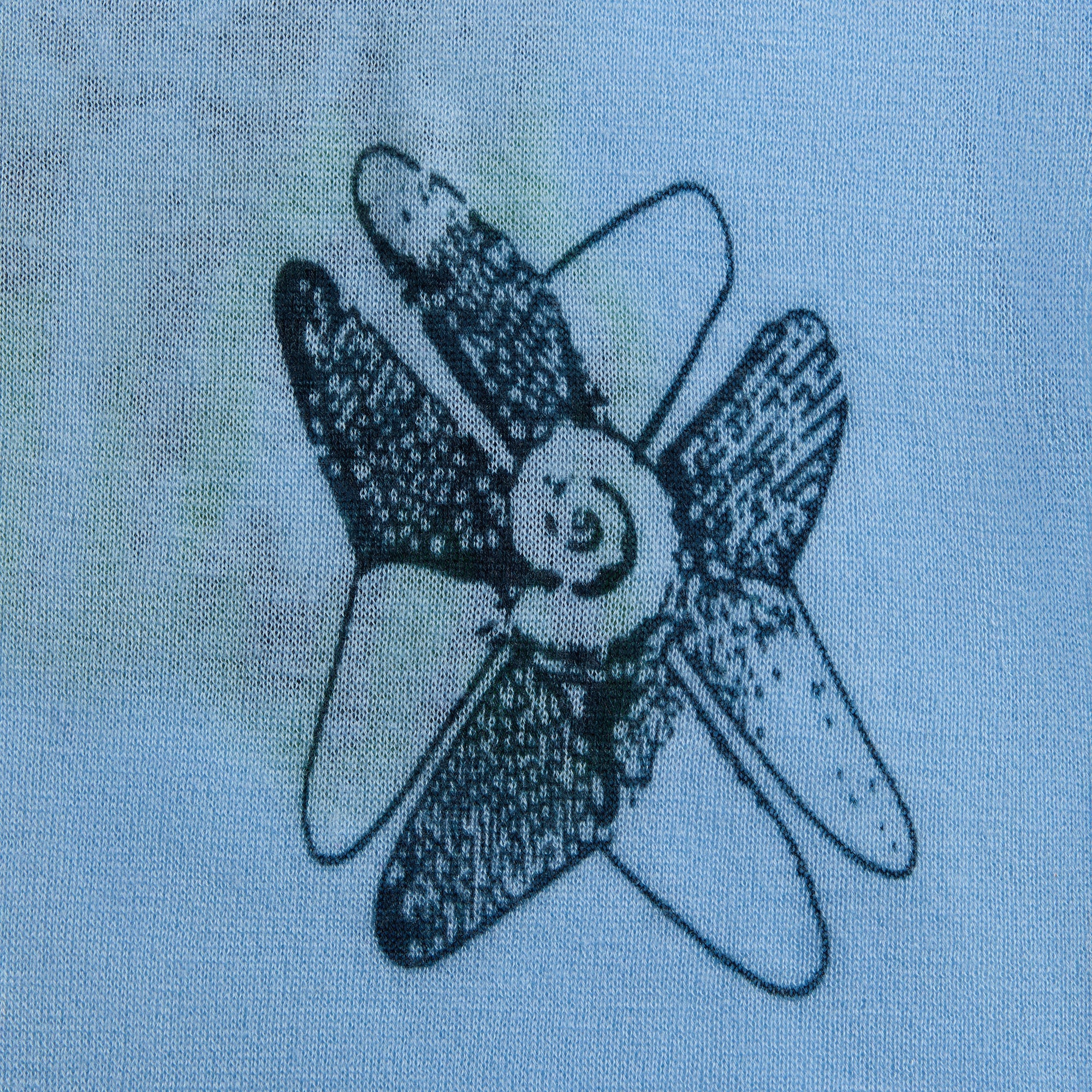 Adrian Cashmere Symbiosis Tee - Blue - Image 3