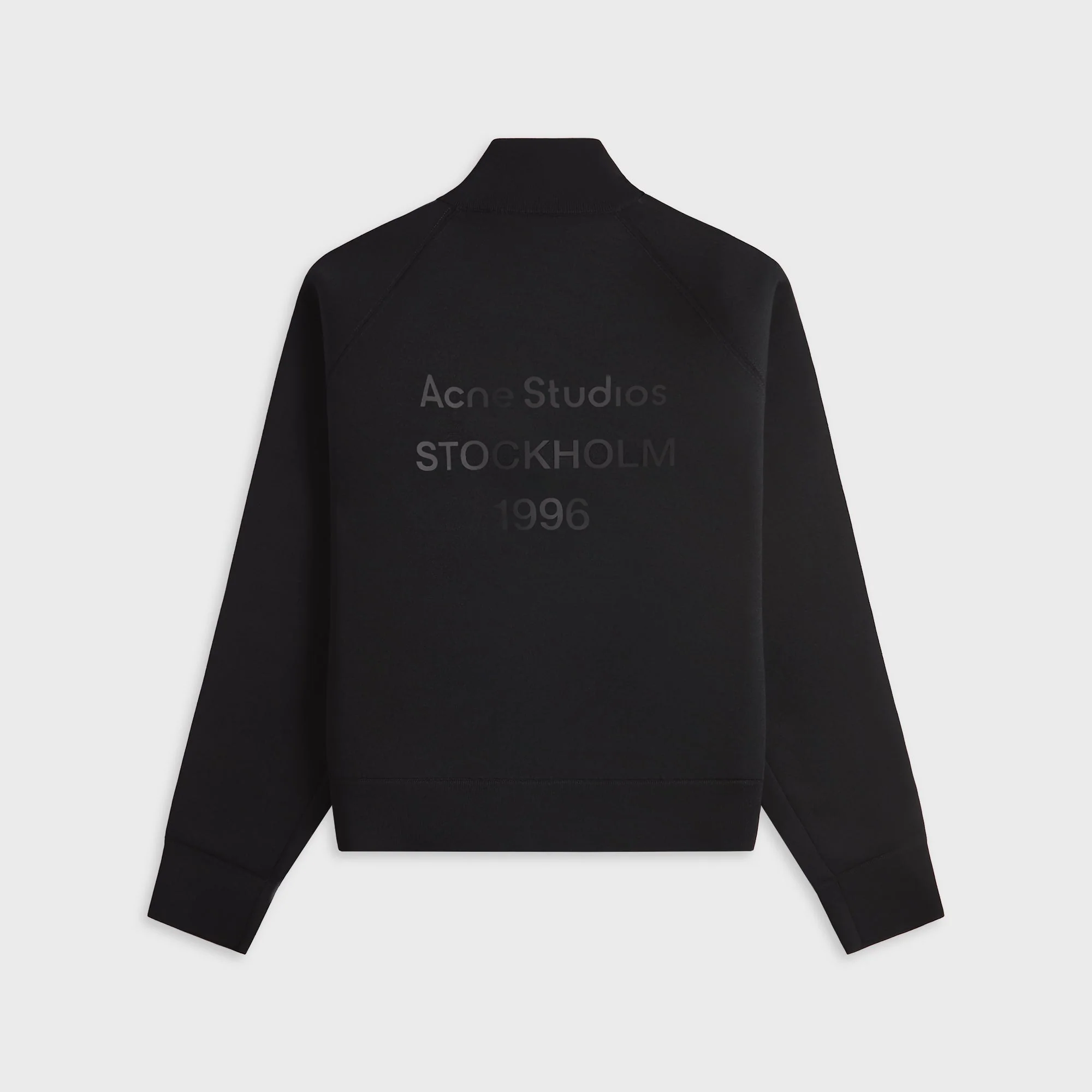 Acne Studios Logo Zip Cardigan - Black - Image 2