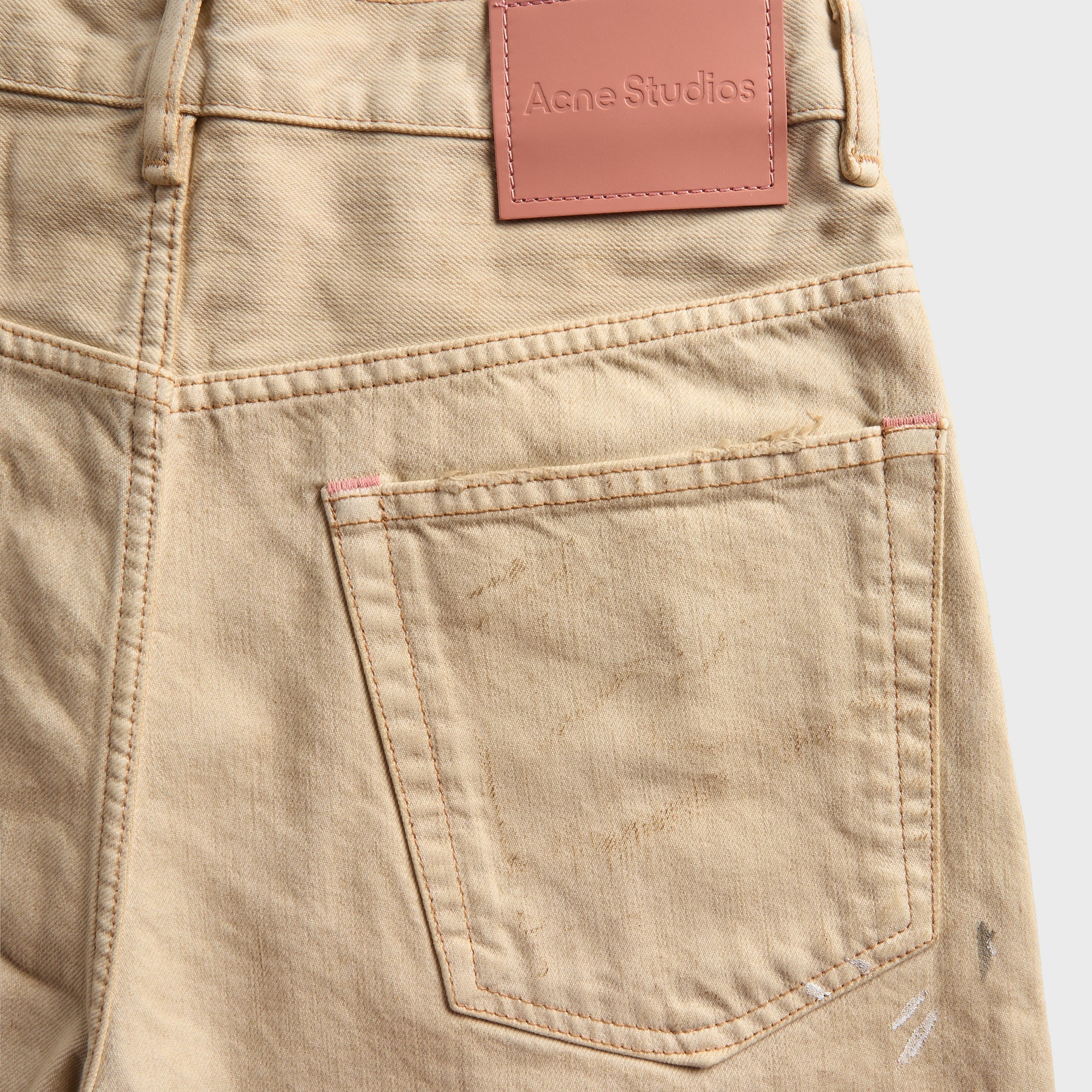 Acne Studios Distressed Denim Short - White - Image 3