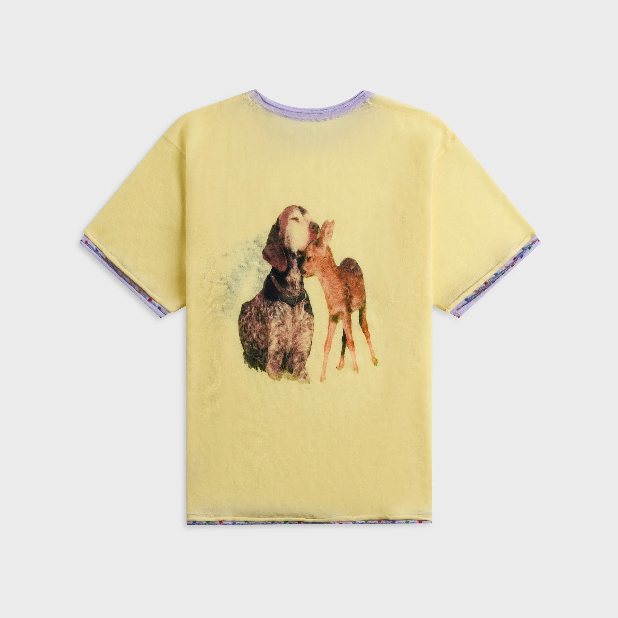 Adrian Cashmere Symbiosis Tee - Yellow - Image 2
