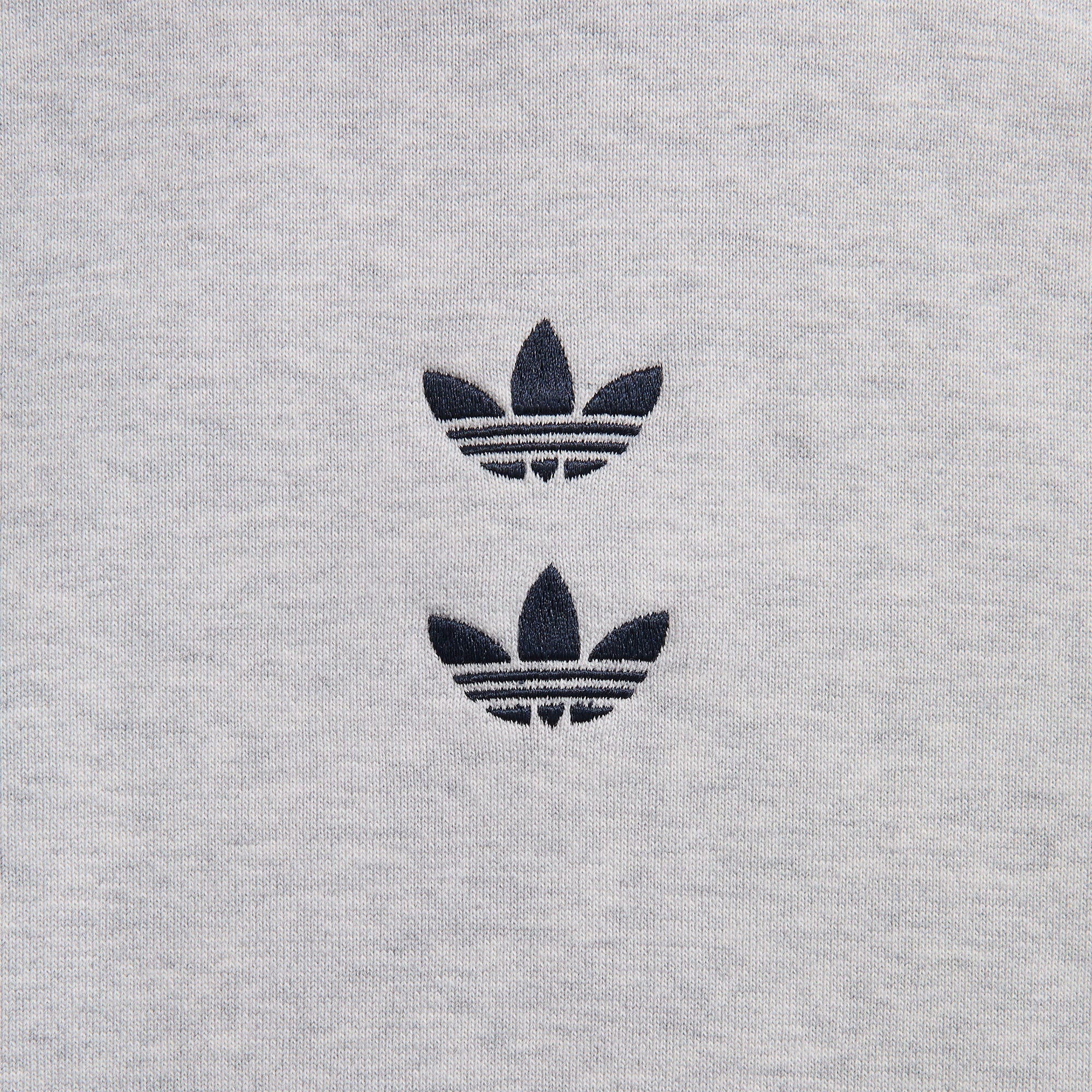 adidas x Willy Chavarria Watsonville Mockneck - Light Grey Heather / Legend Ink - Image 3