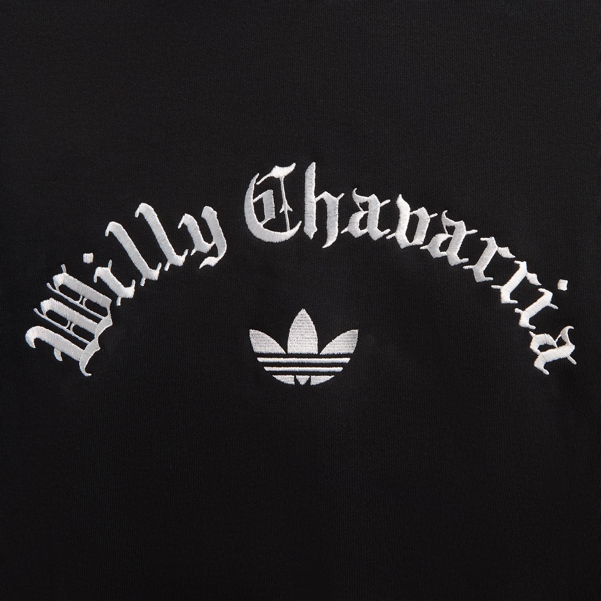 adidas x Willy Chavarria Heavy Weight Zip Hoodie - Black - Image 3