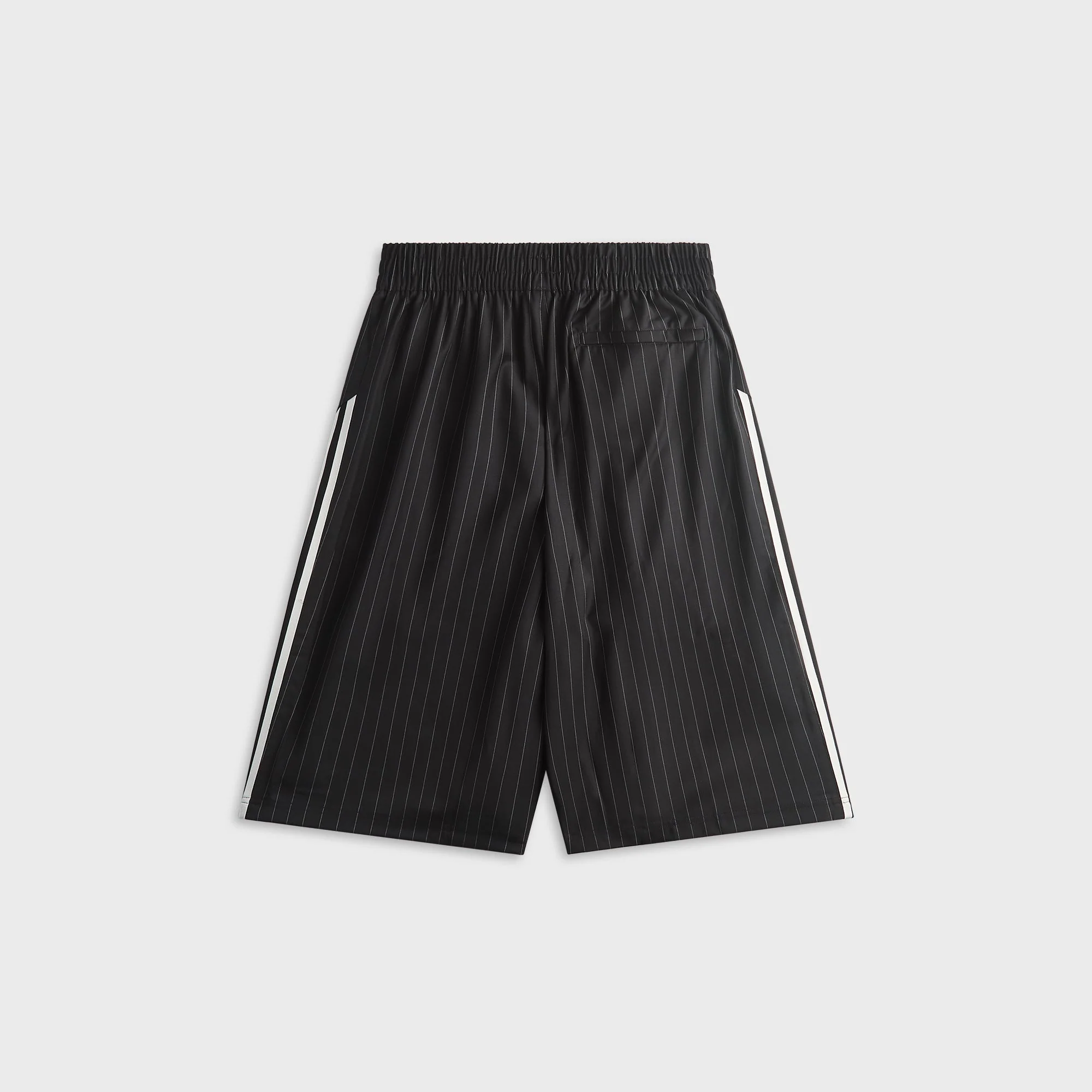 adidas x Willy Chavarria Pinstripe Long Short - Black - Image 2