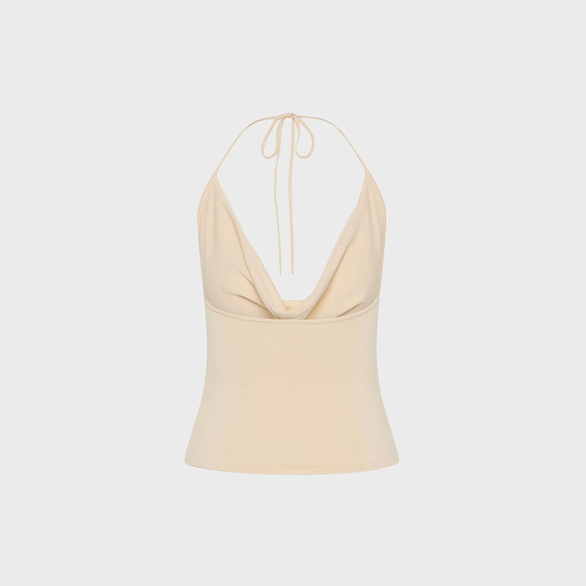 St. Agni Cowl Halter Knit Top - Shell - Image 2