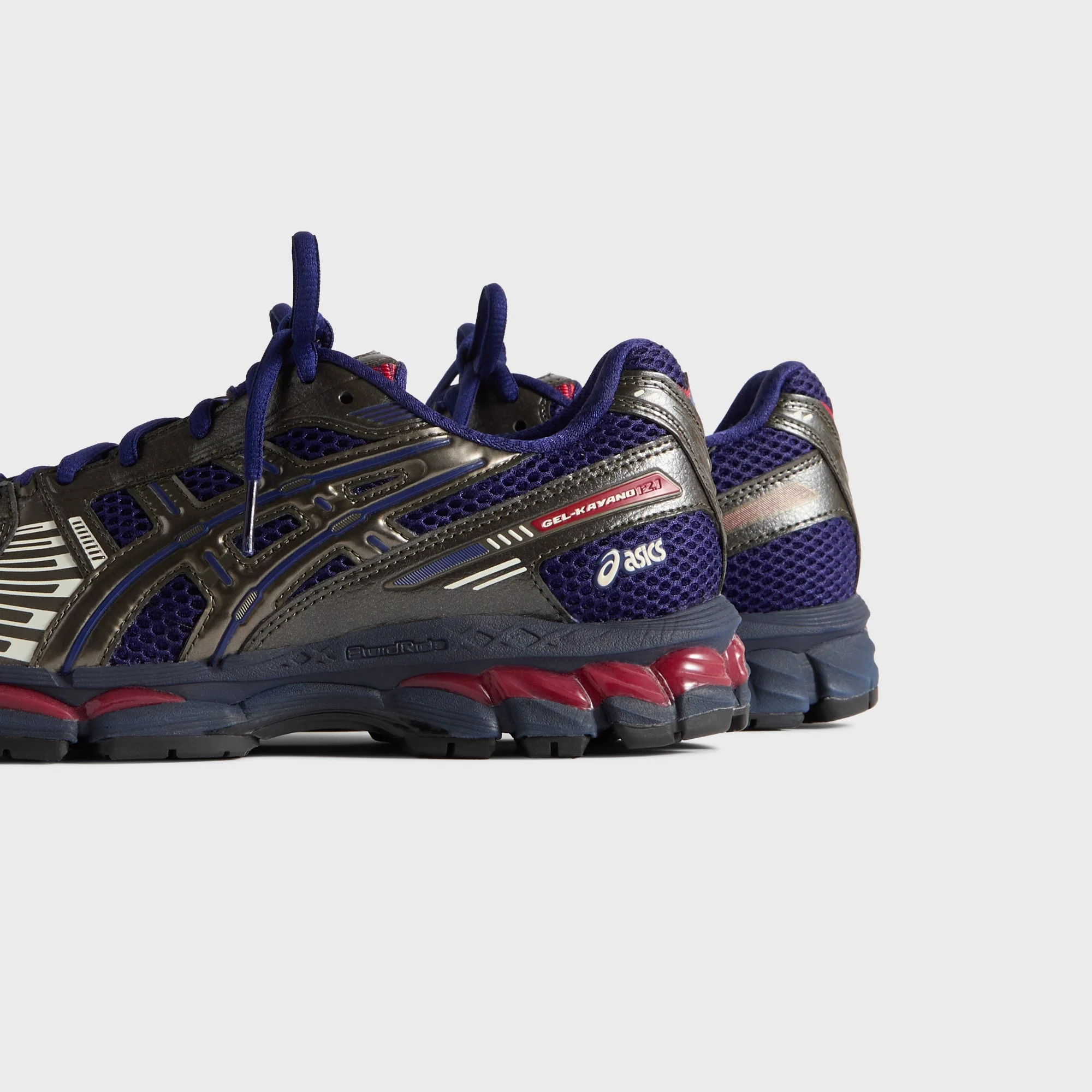 Marvel vs. Capcom | Kith for ASICS GEL-KAYANO® 12.1 Captain America vs. Guile Double Box - Dive Blue / Gunmetal / Deep Depths / Gunmetal - Image 5