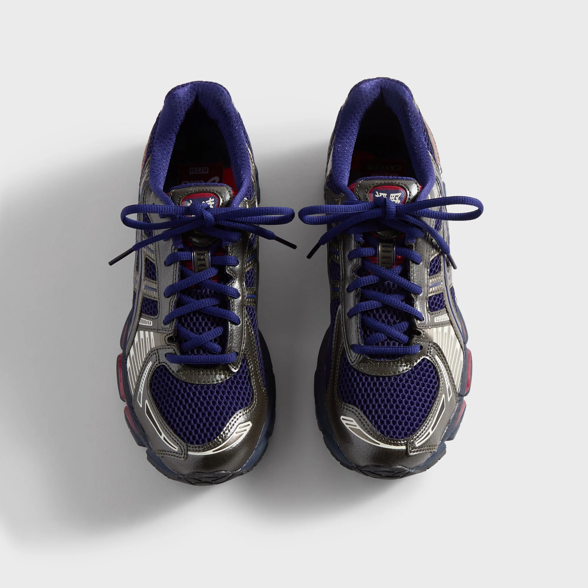 Marvel vs. Capcom | Kith for ASICS GEL-KAYANO® 12.1 Captain America vs. Guile Double Box - Dive Blue / Gunmetal / Deep Depths / Gunmetal - Image 7