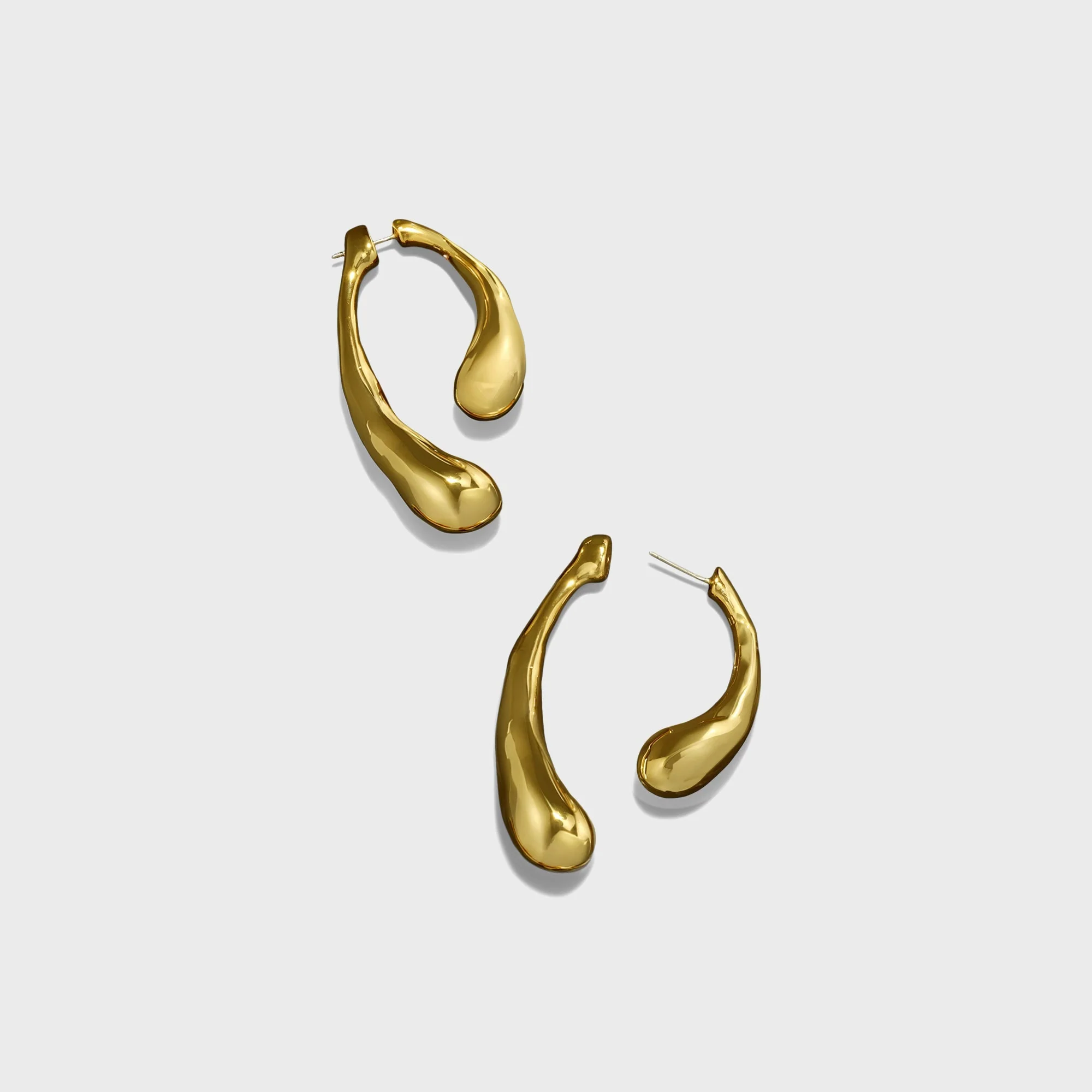 Alexis Bittar Molten Gold Front Back Earrings - Gold - Image 3