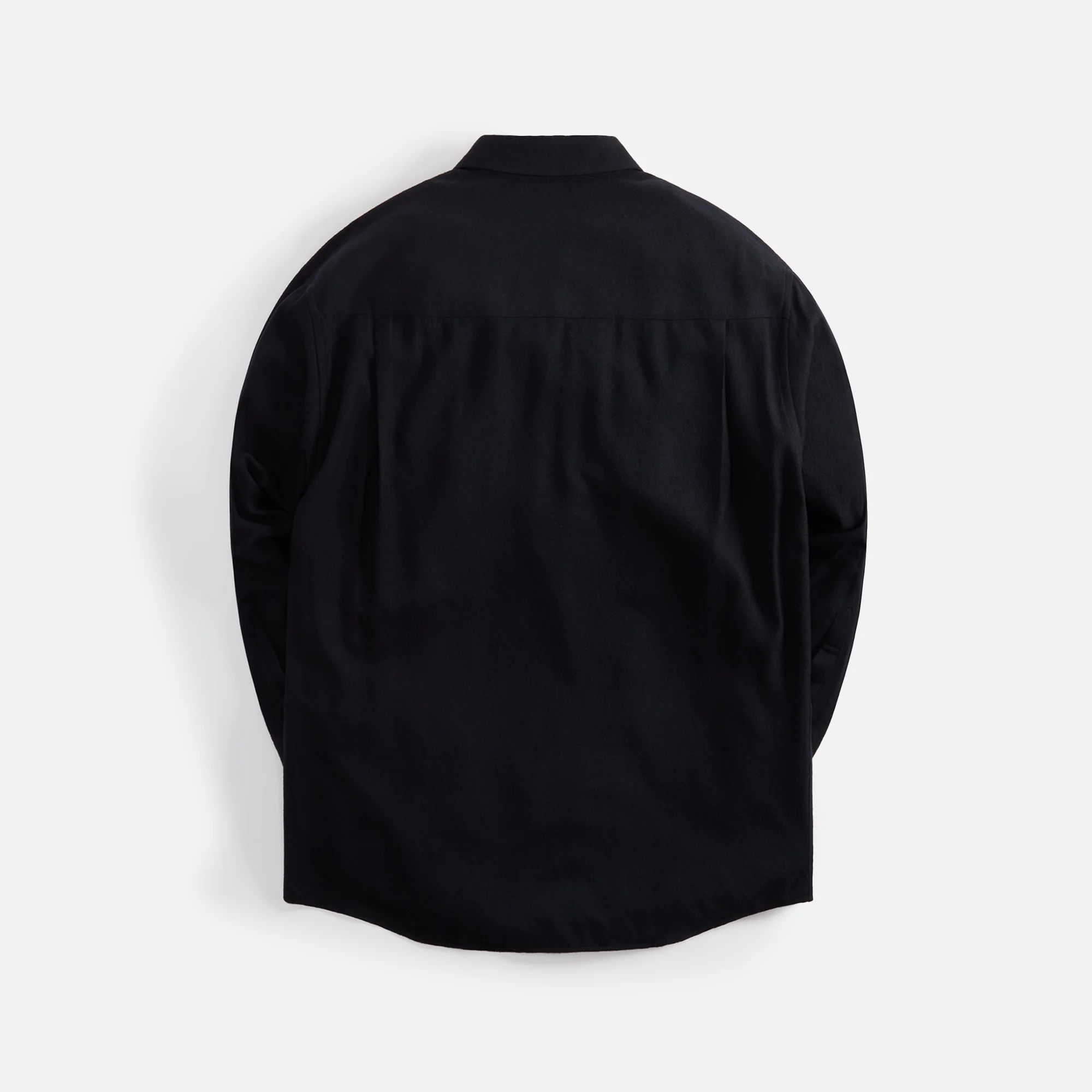 Auralee Airy Wool Viyella Shirt - Dark Navy - Image 2