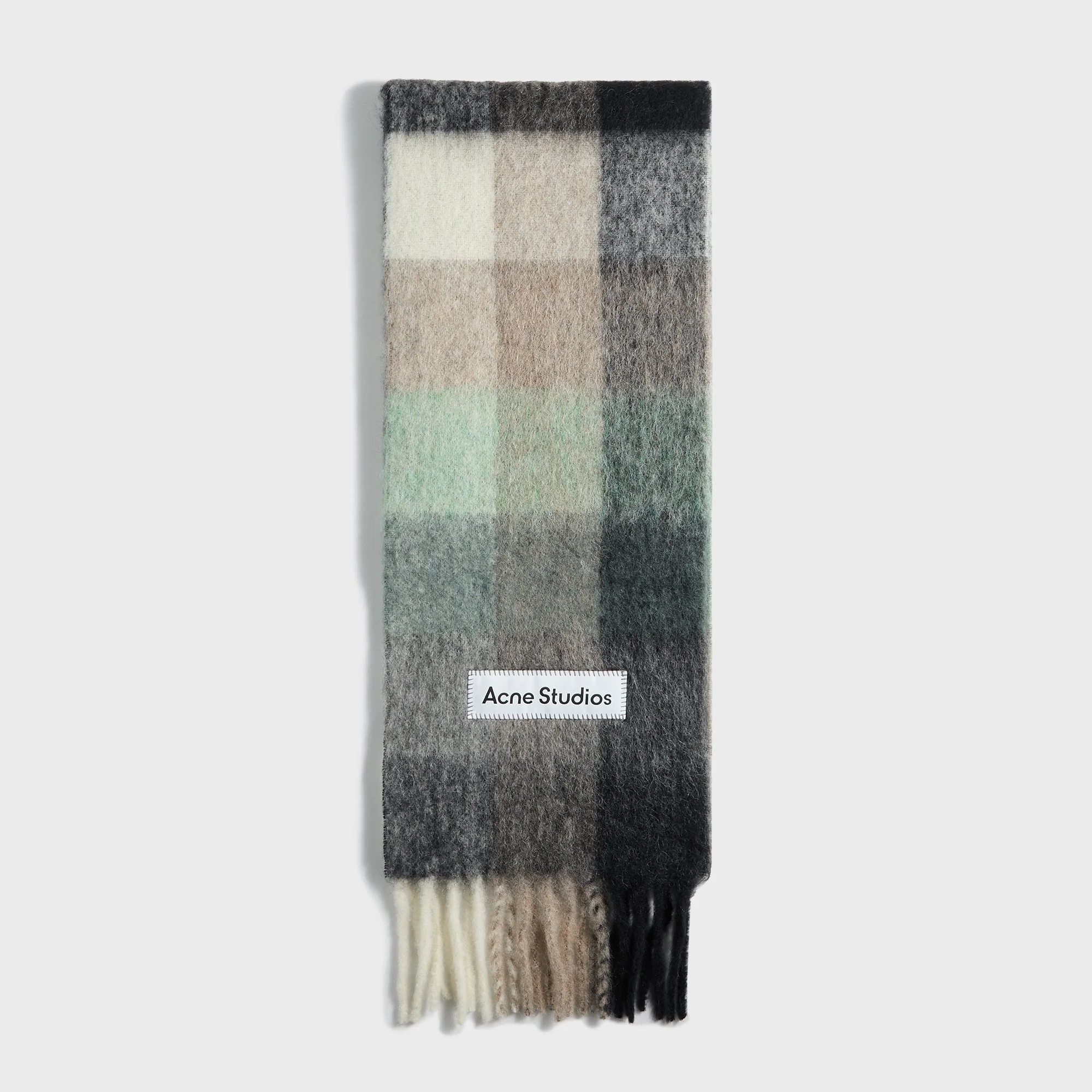 Acne Studios Scarf - Green / Grey