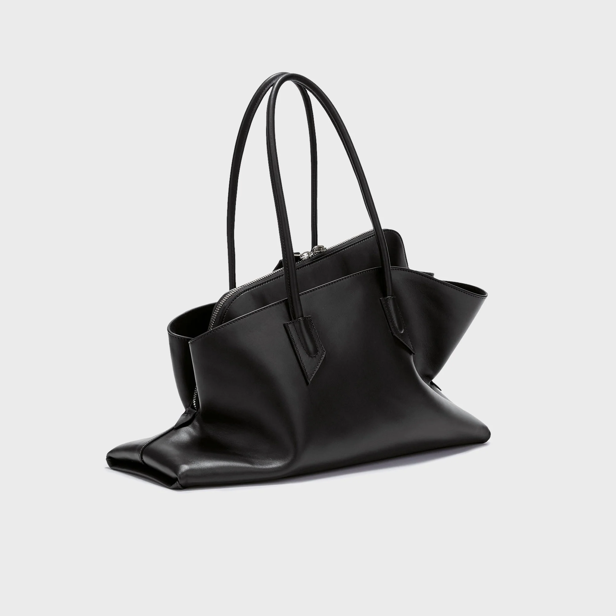 The Attico La Passeggiata Medium Top Handle Bag - Black - Image 2