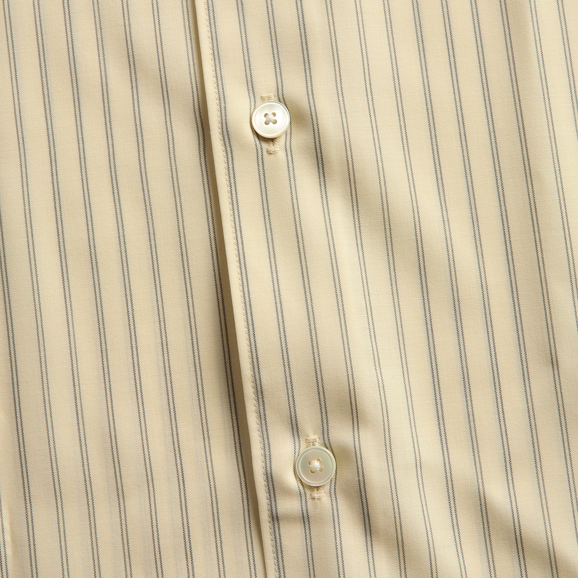 Auralee Striped Wool-Poplin Shirt - Ivory - Image 3