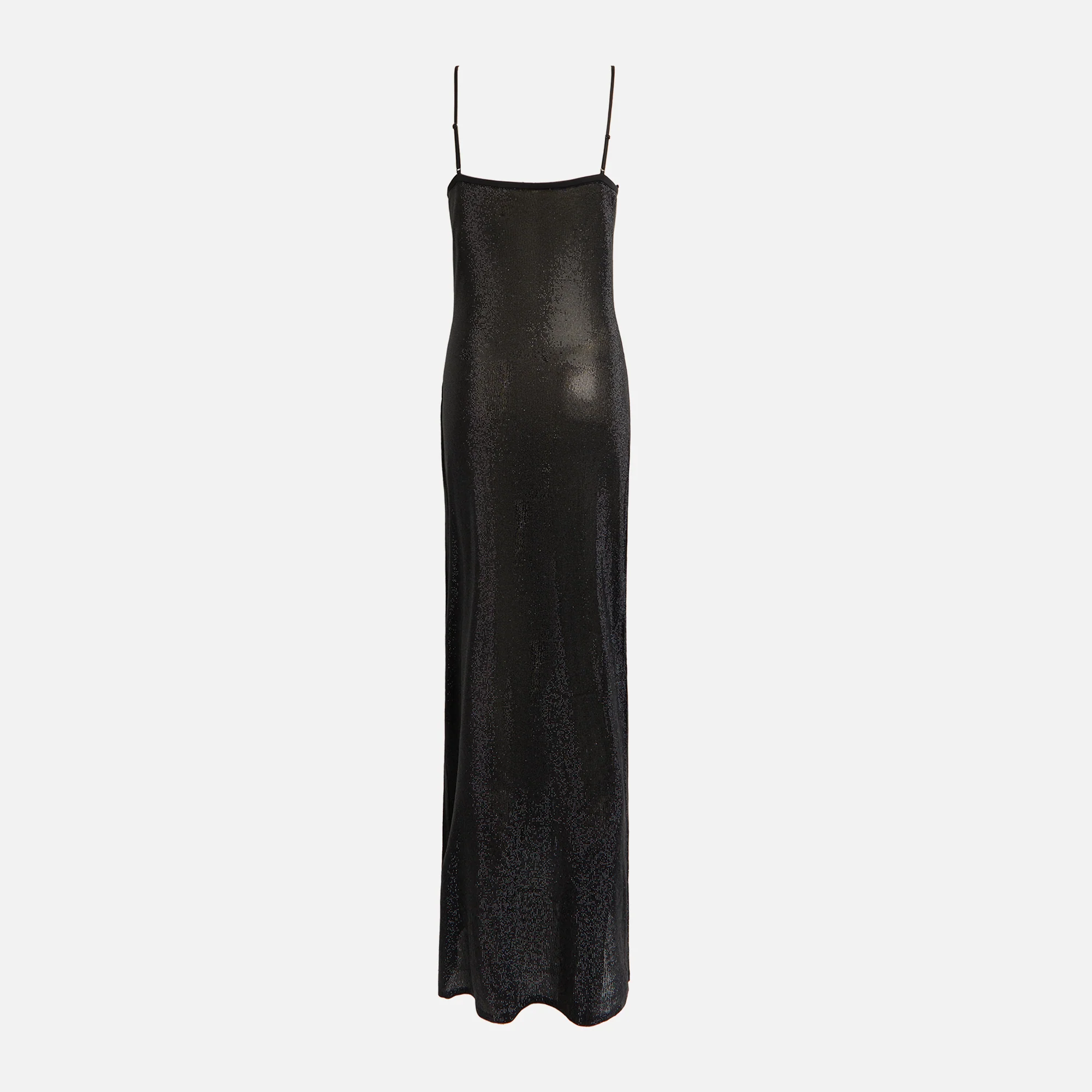 Alexander Wang Cami Slip Dress with Clear Bead Hotfix - Black - Image 2