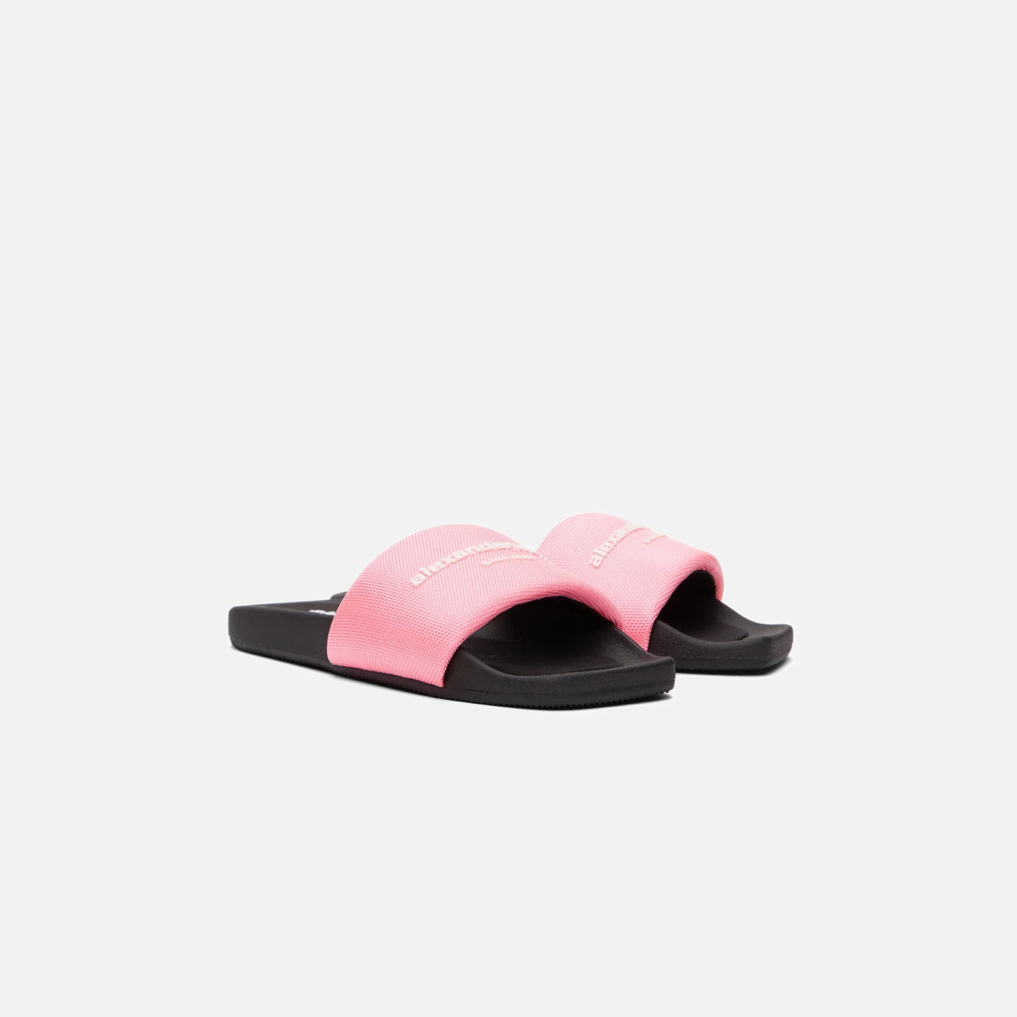 Alexander Wang Aw Pool Logo Print Slide - Bubblegum Pink / Black - Image 2