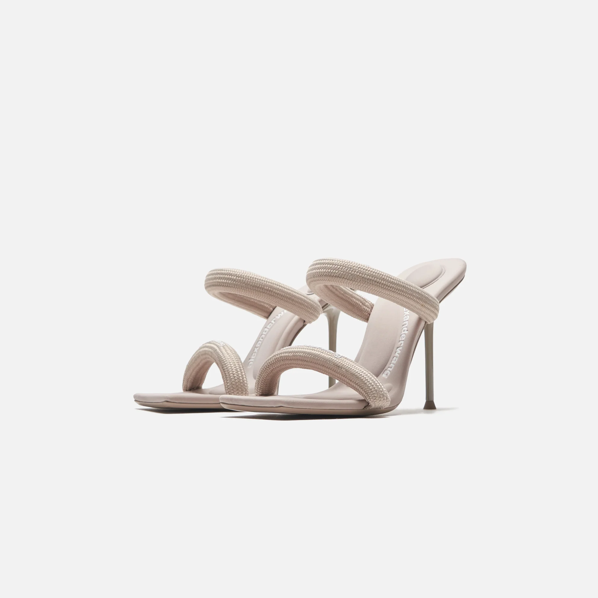 Alexander Wang Julie Tubular Webbing Sandal - Simply Taupe - Image 4