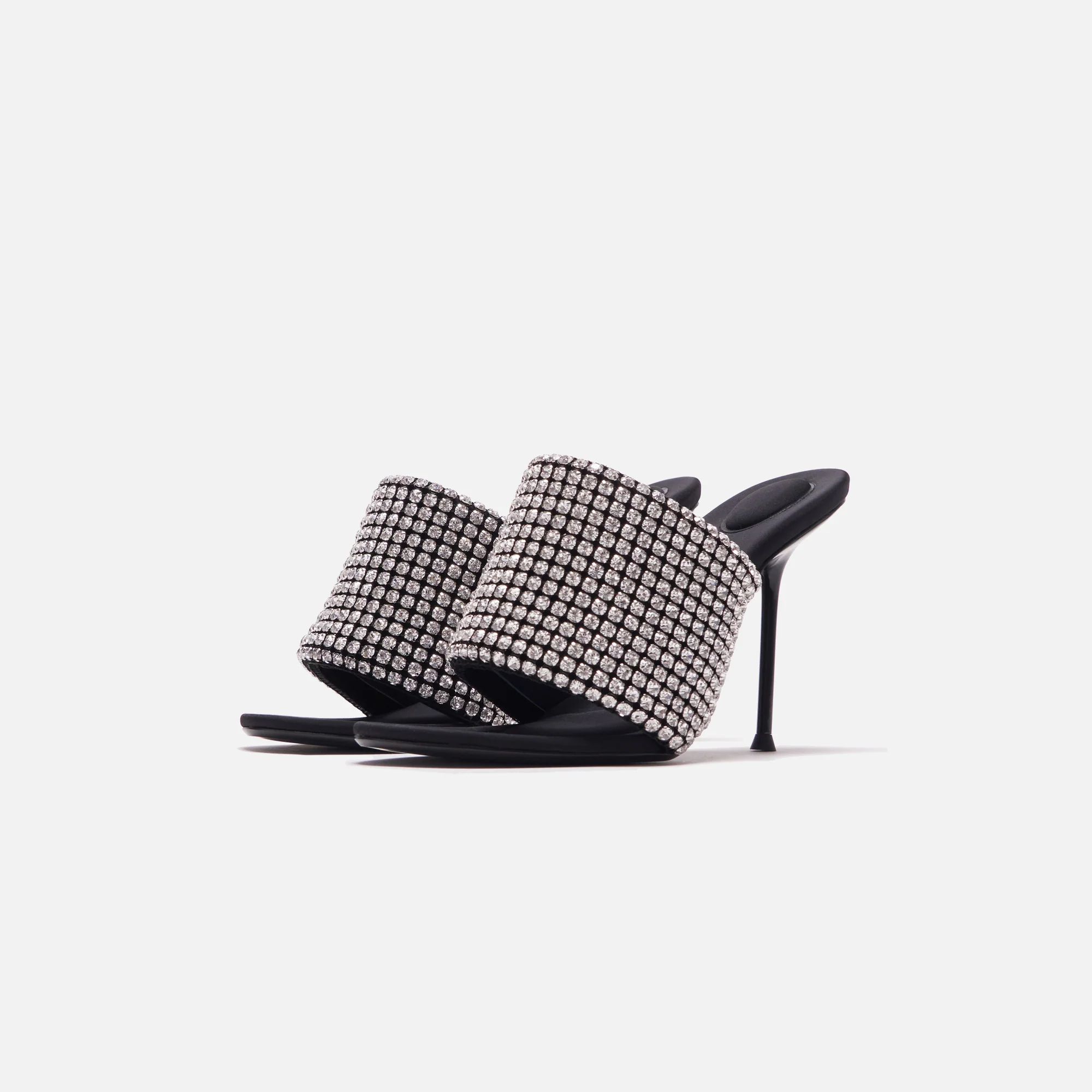 Alexander Wang Sienna Crystal Slide Sandal - Black - Image 2