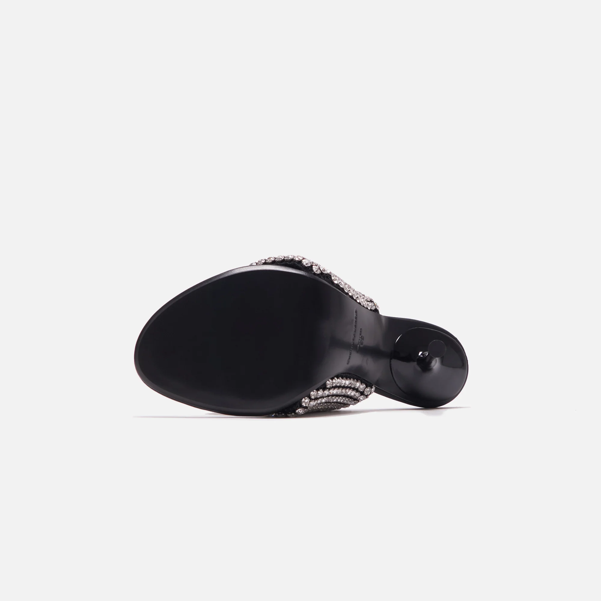 Alexander Wang Sienna Crystal Slide Sandal - Black - Image 5