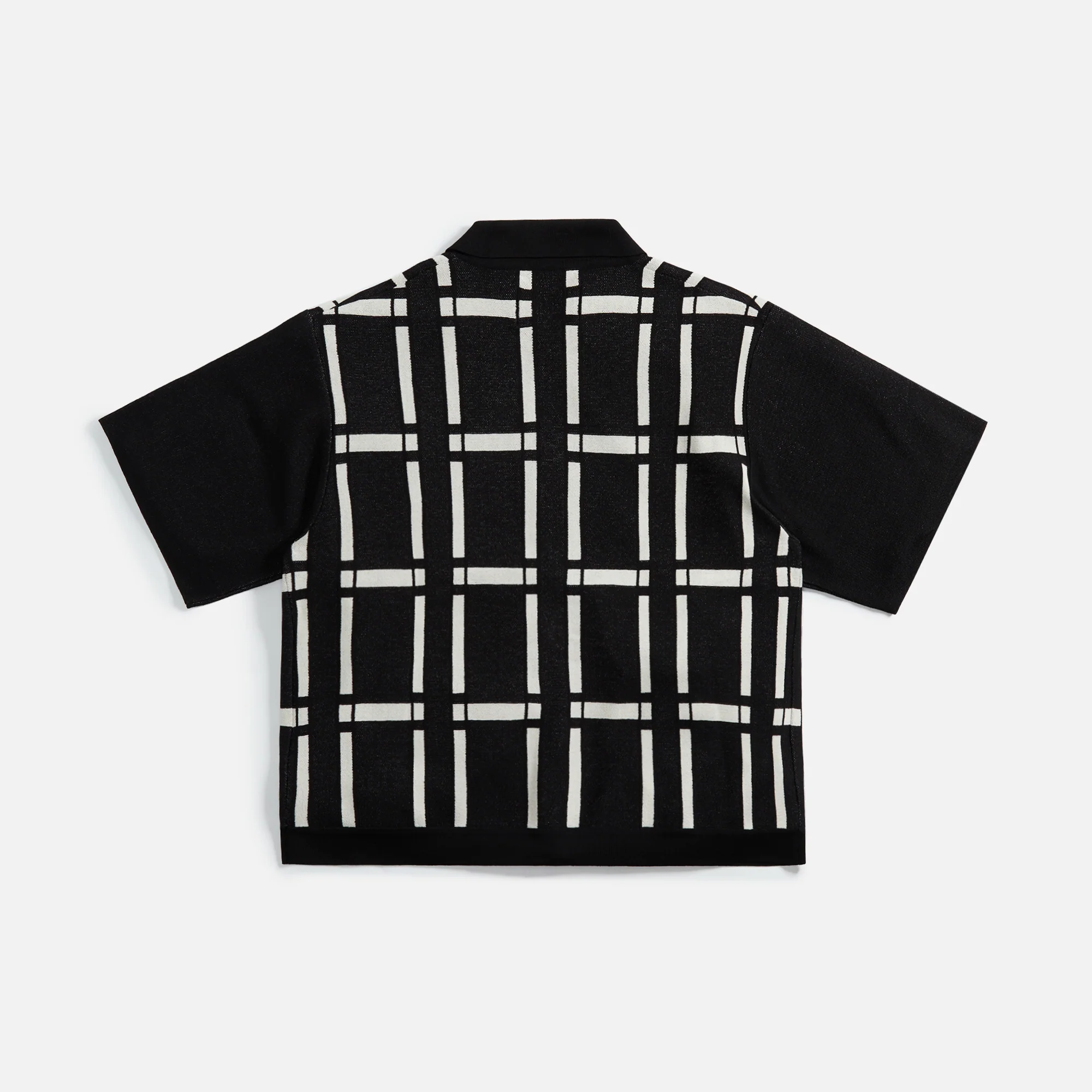Awake Windowpane Cardigan - Black / White - Image 2