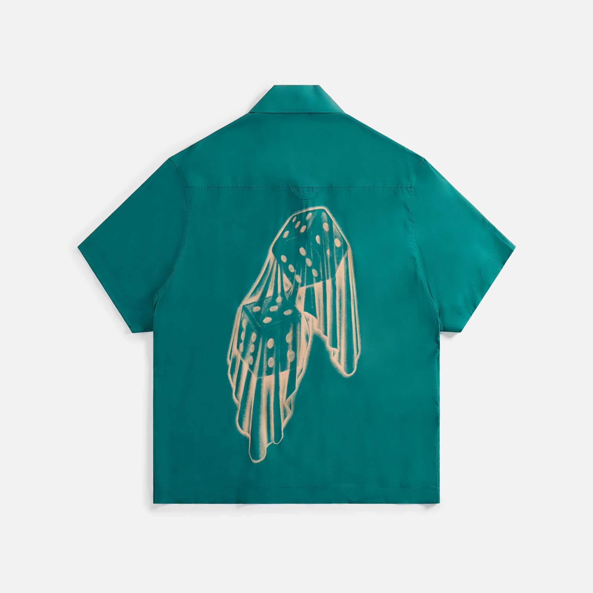 Awake NY Dice Printed Rayon Camp Shirt - Jade - Image 2