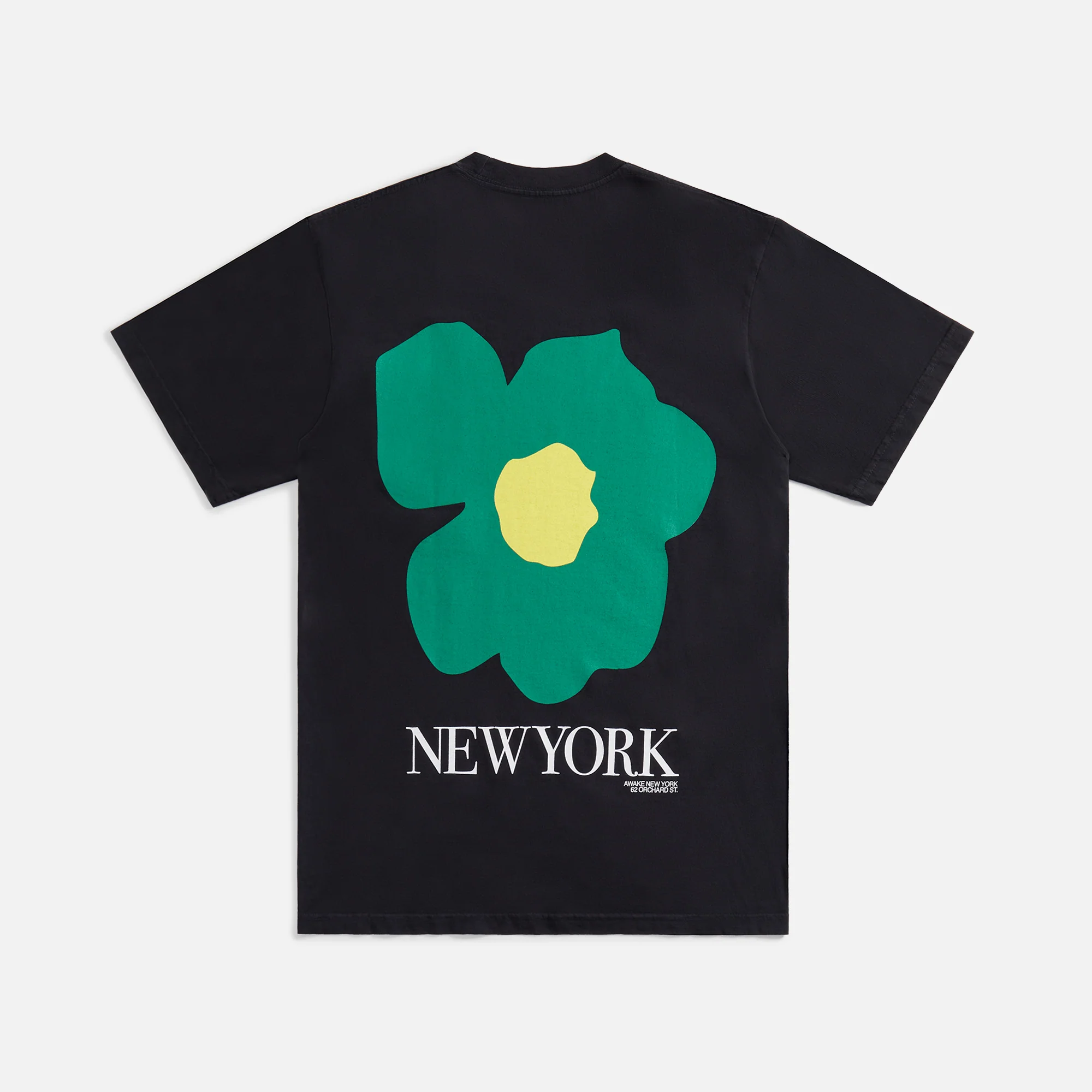 Awake NY Floral Printed Tee - Black - Image 2
