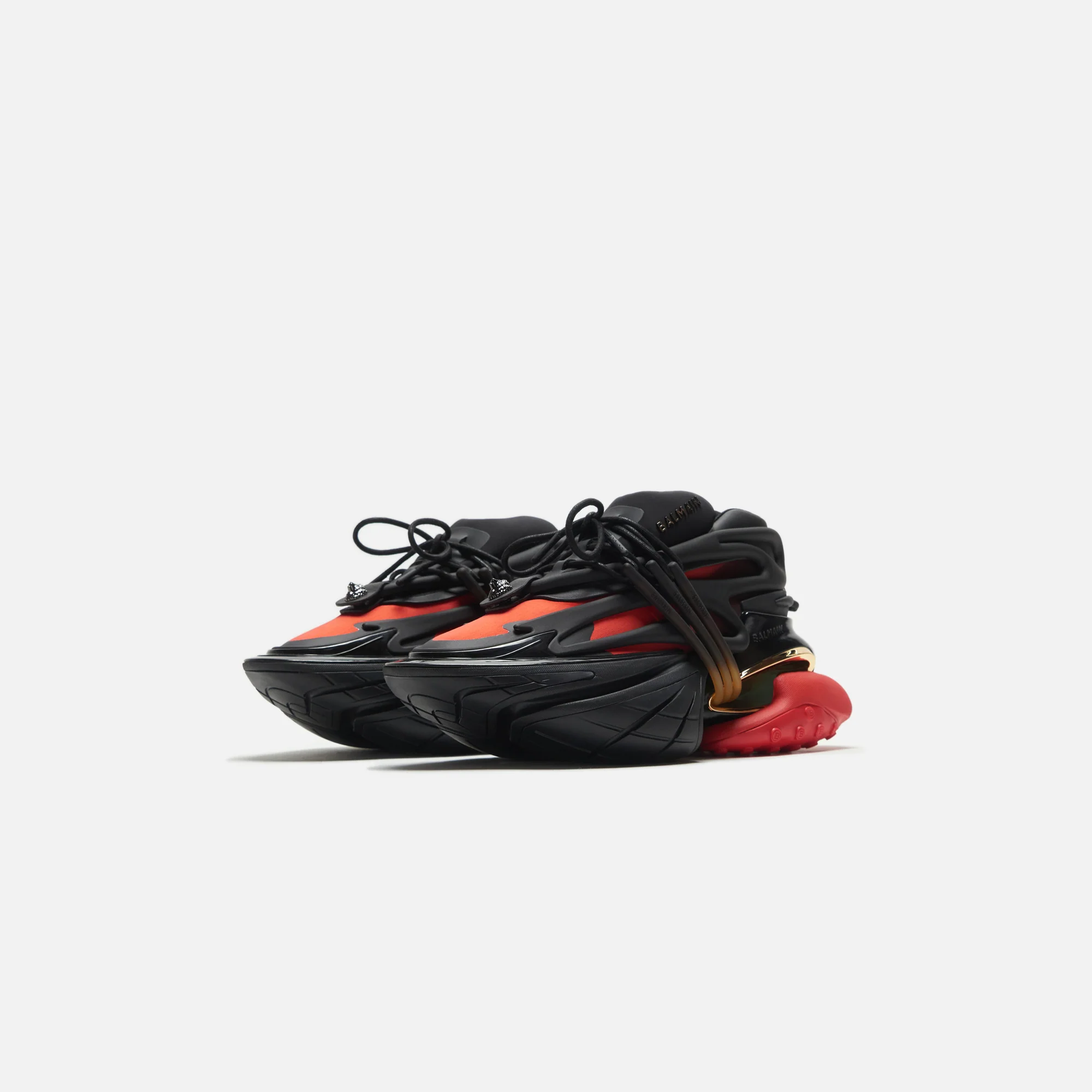 Balmain Unicorn - Neoprene / Calfskin Noir / Rouge - Image 2