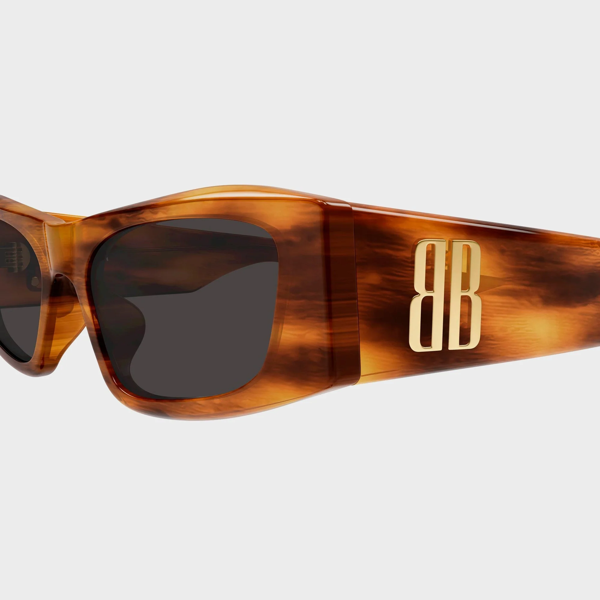 Balenciaga BB0478S Recycled Acetate Sunglasses - Brown / Grey - Image 3
