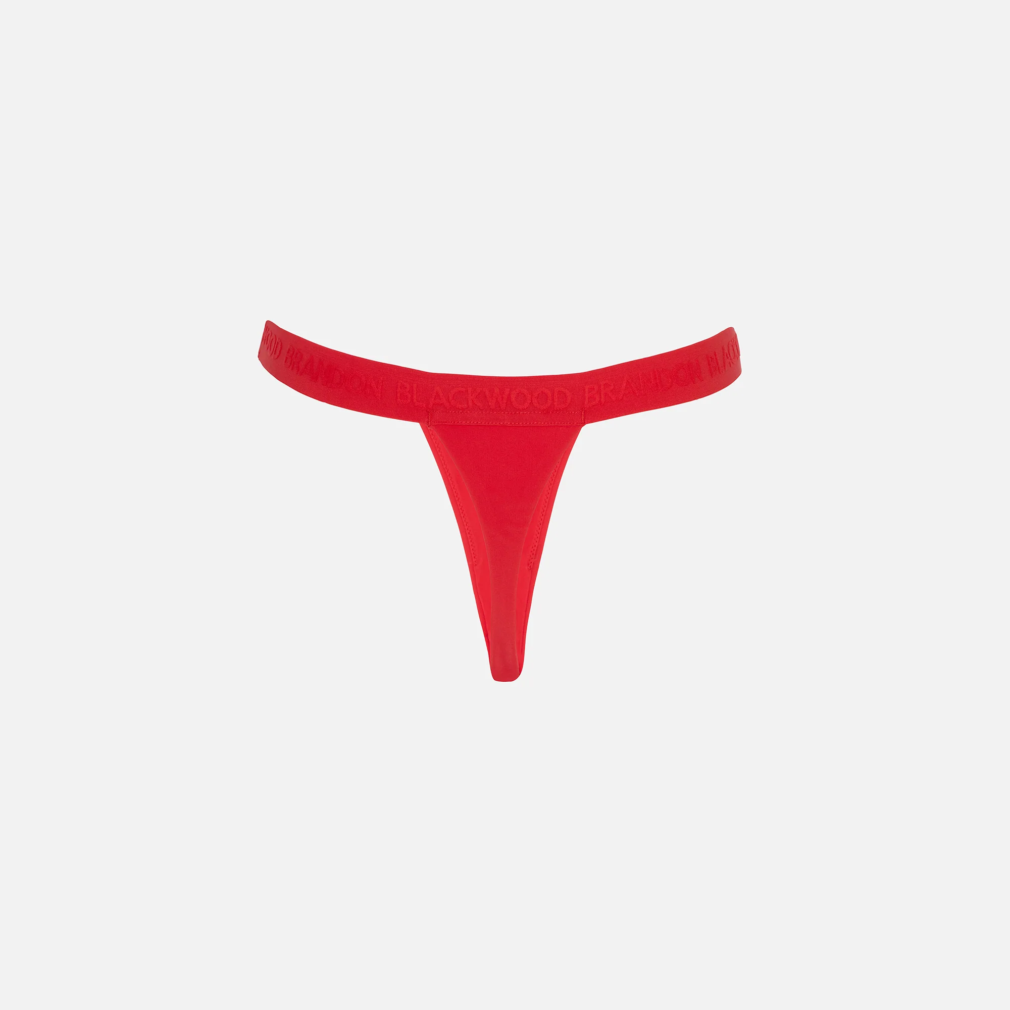Brandon Blackwood Logo Swim Thong - Red - Image 2