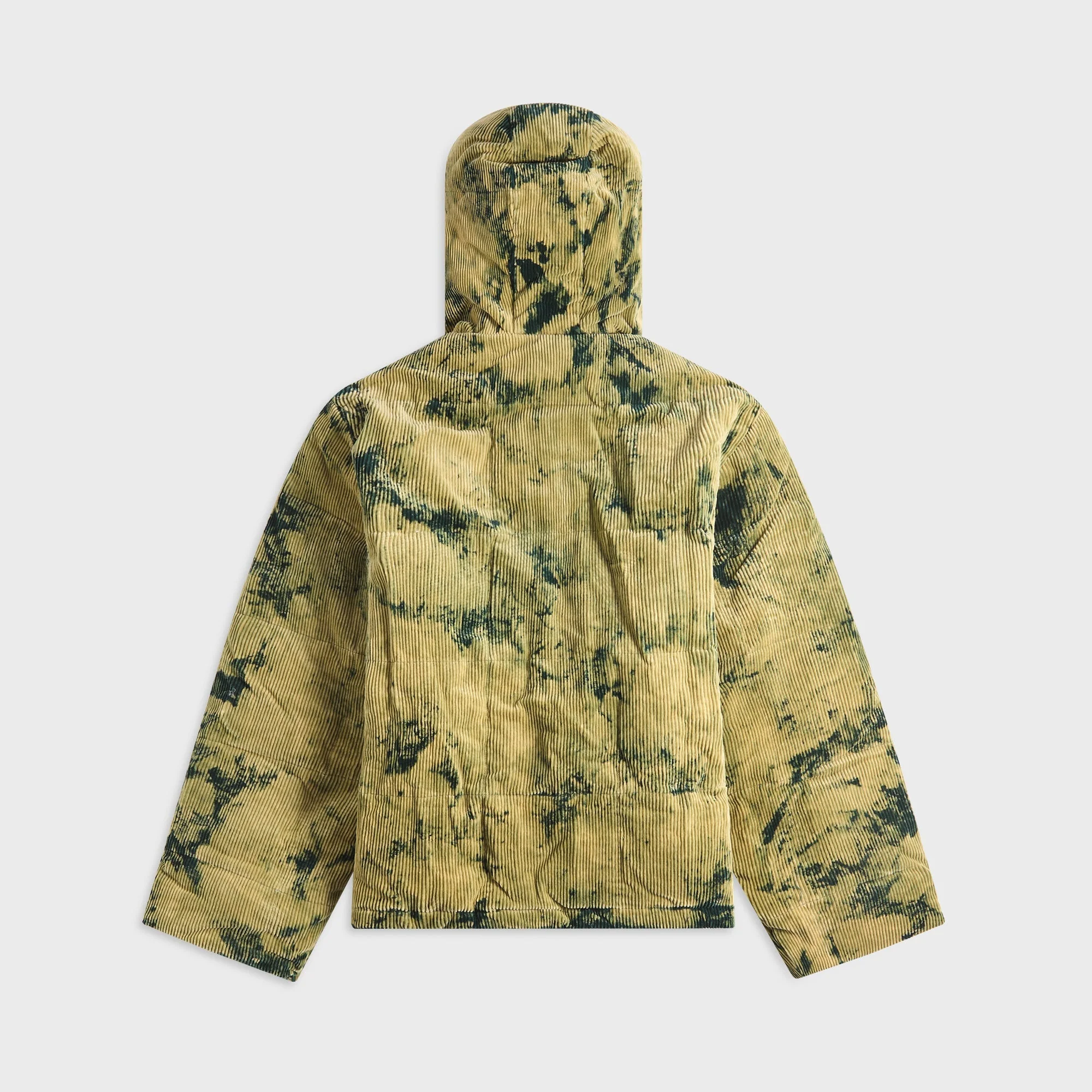 Brain Dead Bleach Dyed Dimension Puffer Jacket - Olive - Image 2