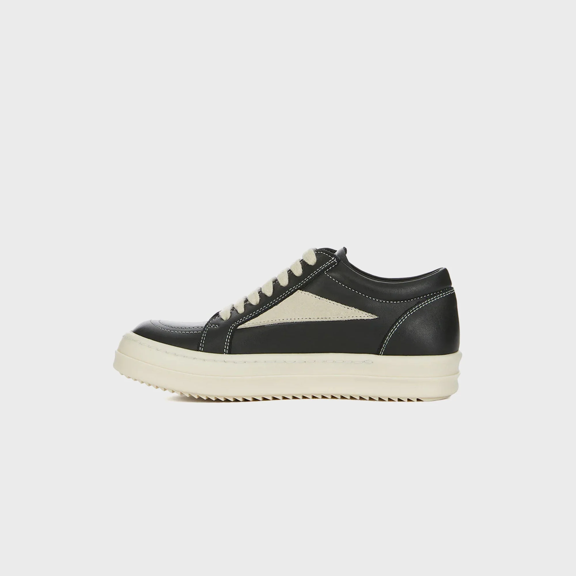 Rick Owens Kids DRKSHDW Vintage Low Top Sneaks - Black / Milk - Image 5