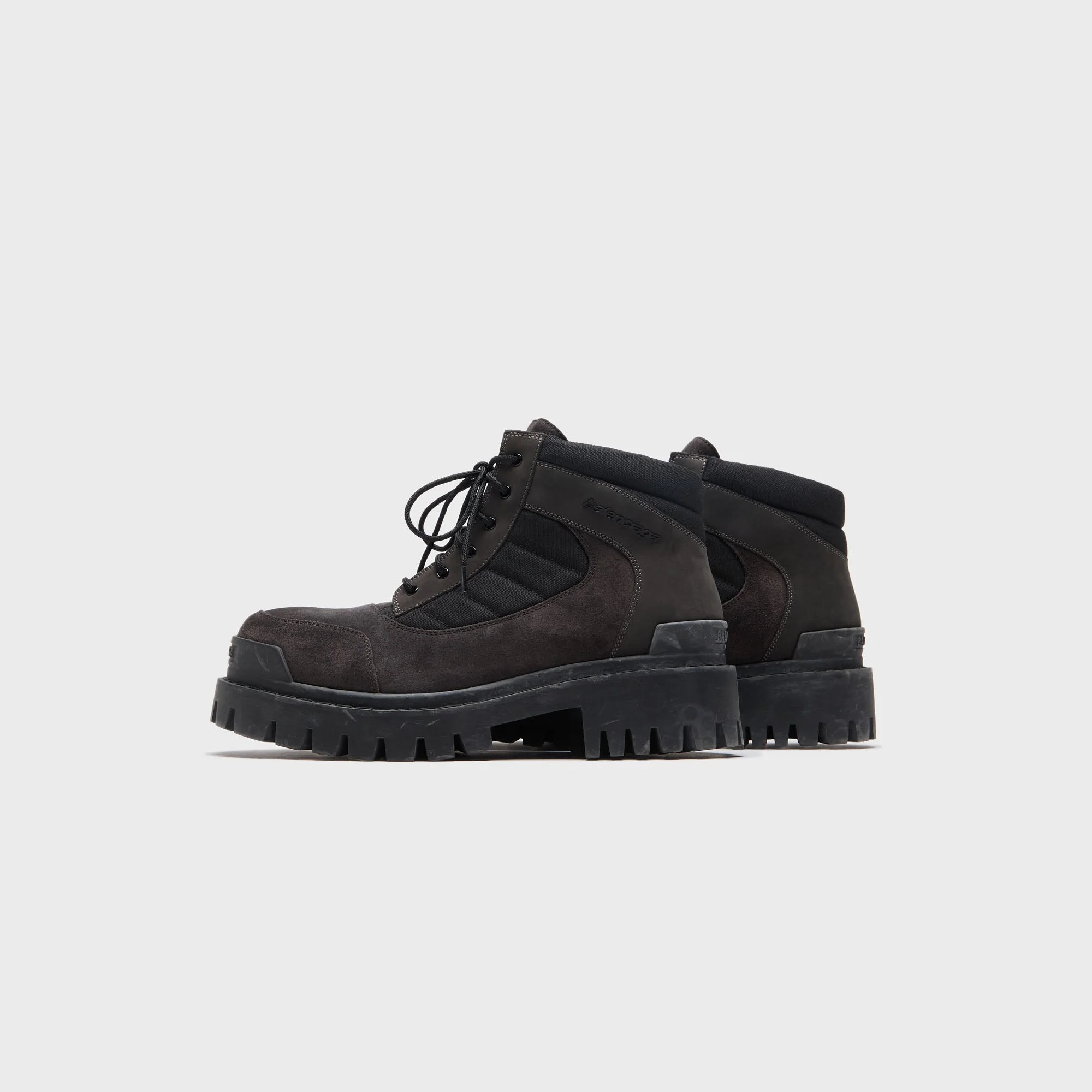 Balenciaga Combat Strike Low Boot - Brown / Black - Image 3